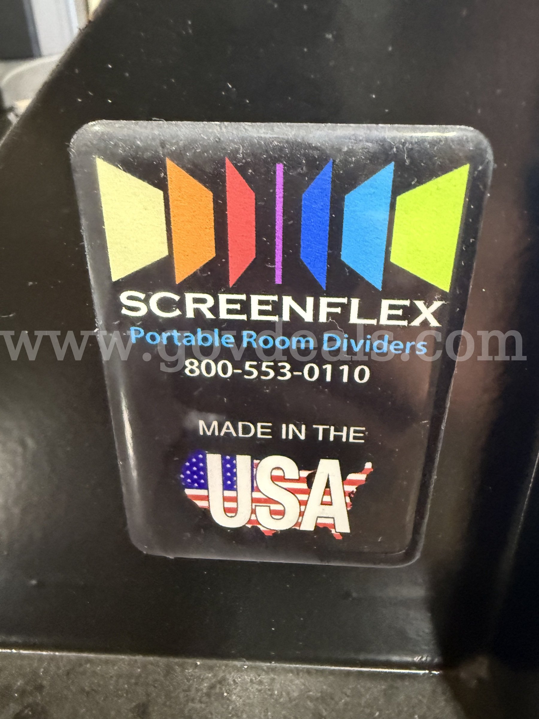 SCREENFLEX Room Portable Divider: White Board Panels 6 Ft H 3Ft W ScreenFlex Model # CCRD1 Government Surplus Auction - Photo #5