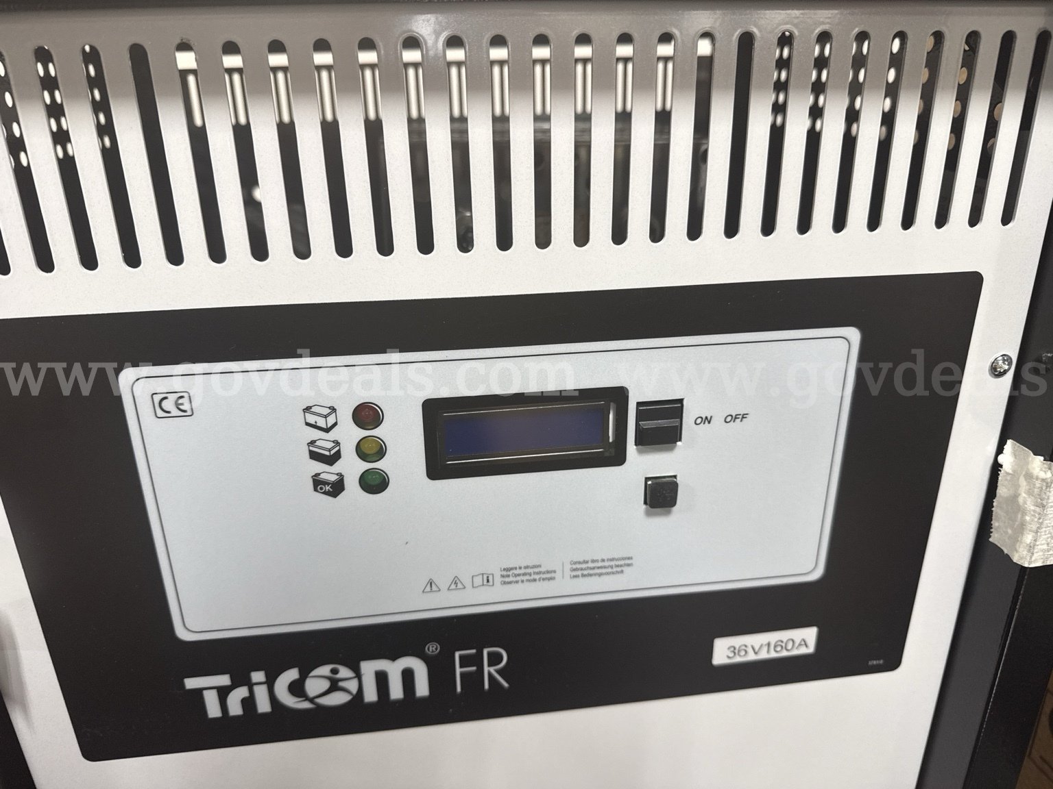 NEW TriCOM ENERPOWER WoWa 36V 160A Industrial Battery Charger 240V Single Phase TriCOM ENERPOWER Charger Government Surplus Auction - Photo #2