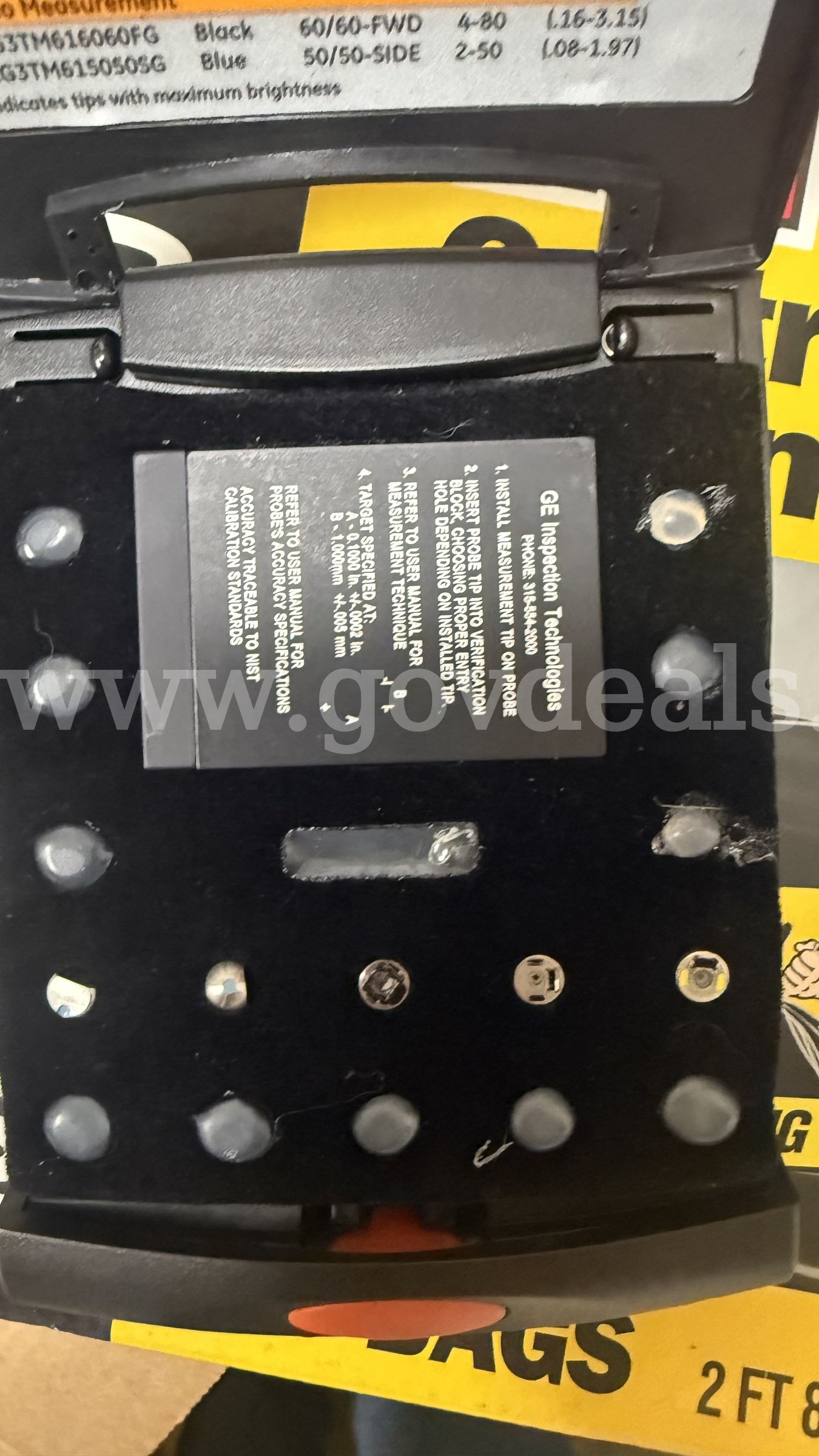 GE XL Vu VideoProbe Inspection System XLVUD6130-T2 GE XLVUD6130-T2 Government Surplus Auction - Photo #3