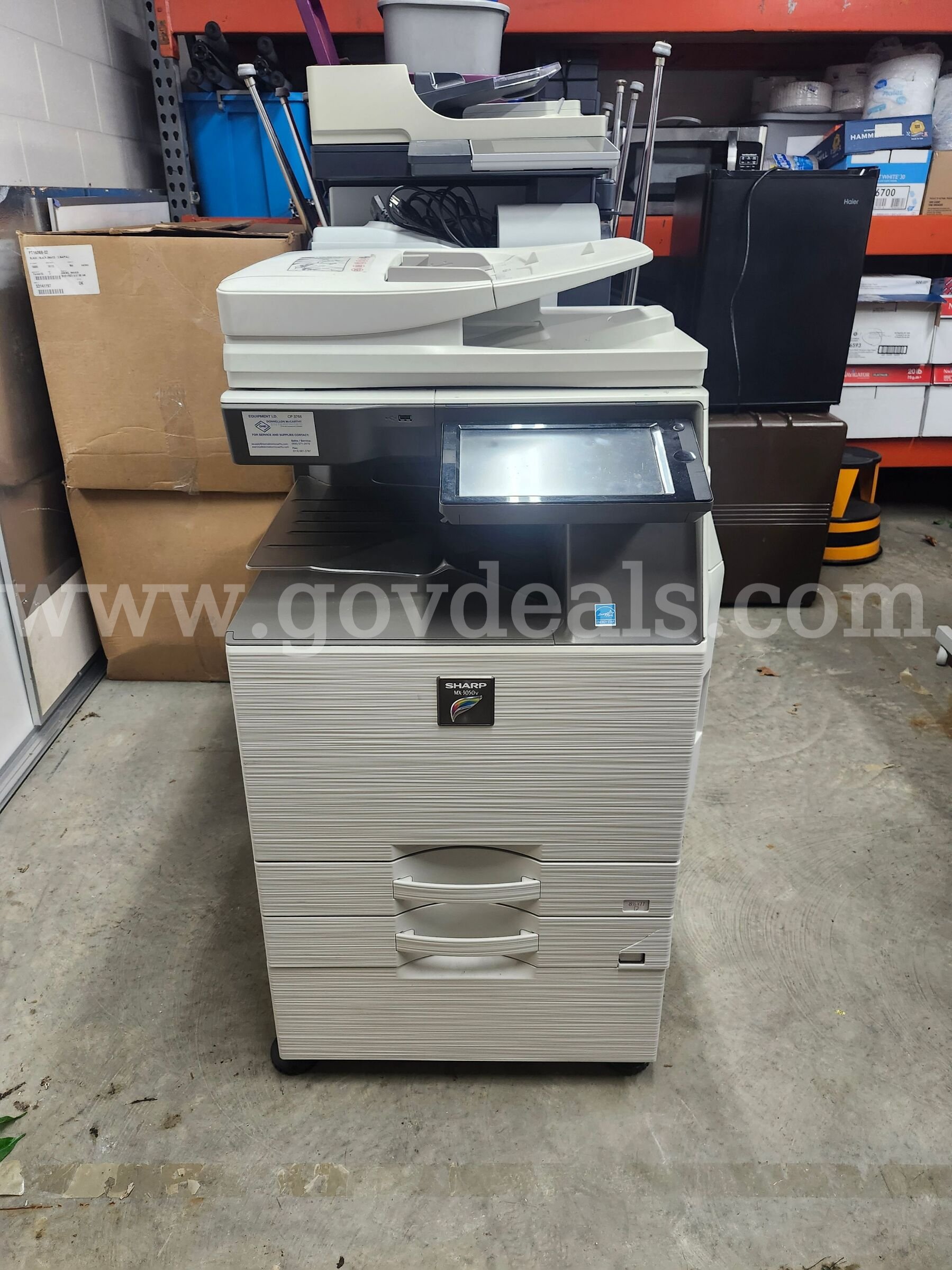 SHARP MX-3050V COLOR COPIER/PRINTER Sharp 3050V Government Surplus Auction - Primary Photo