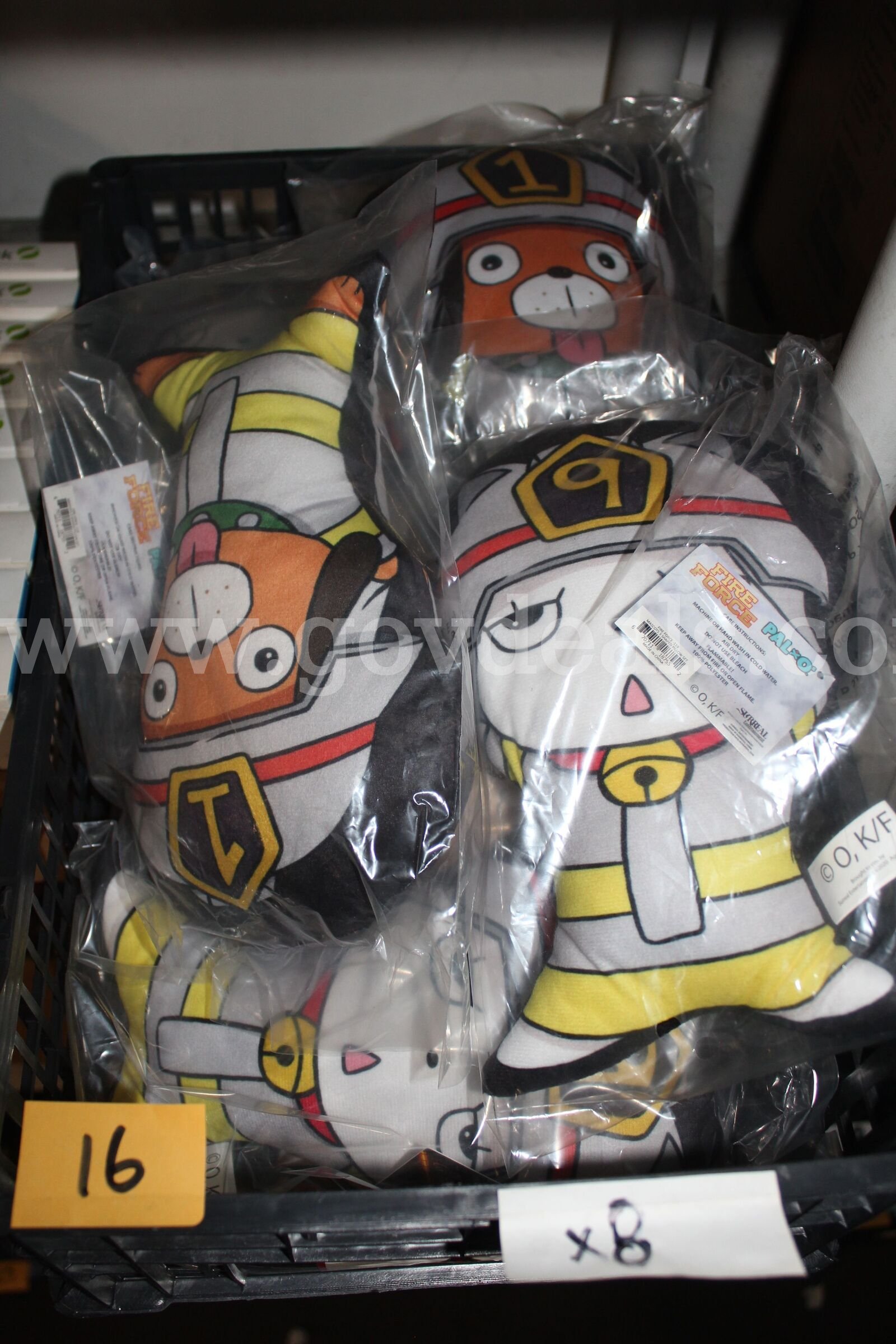 Brand new Surreal Fire Force Palxo Mascots 3 Shaped Pillow Toy 119