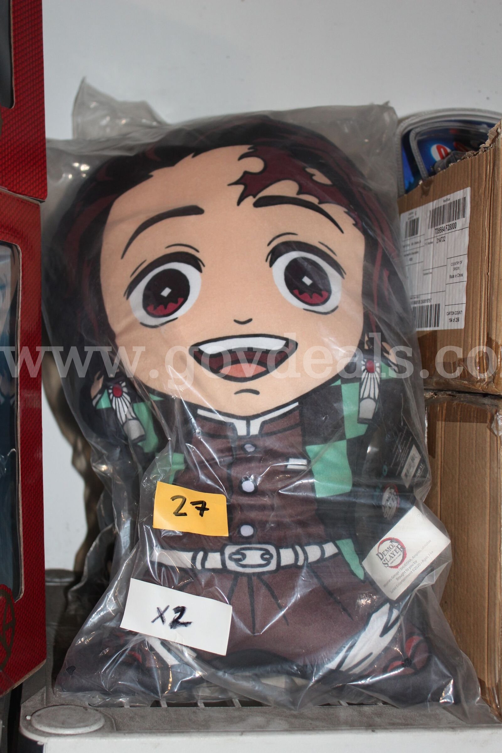 Demon Slayer Ds Tanjiro Palo Plush Figure Aprox 18" By Surreal Entertainment New With Tags