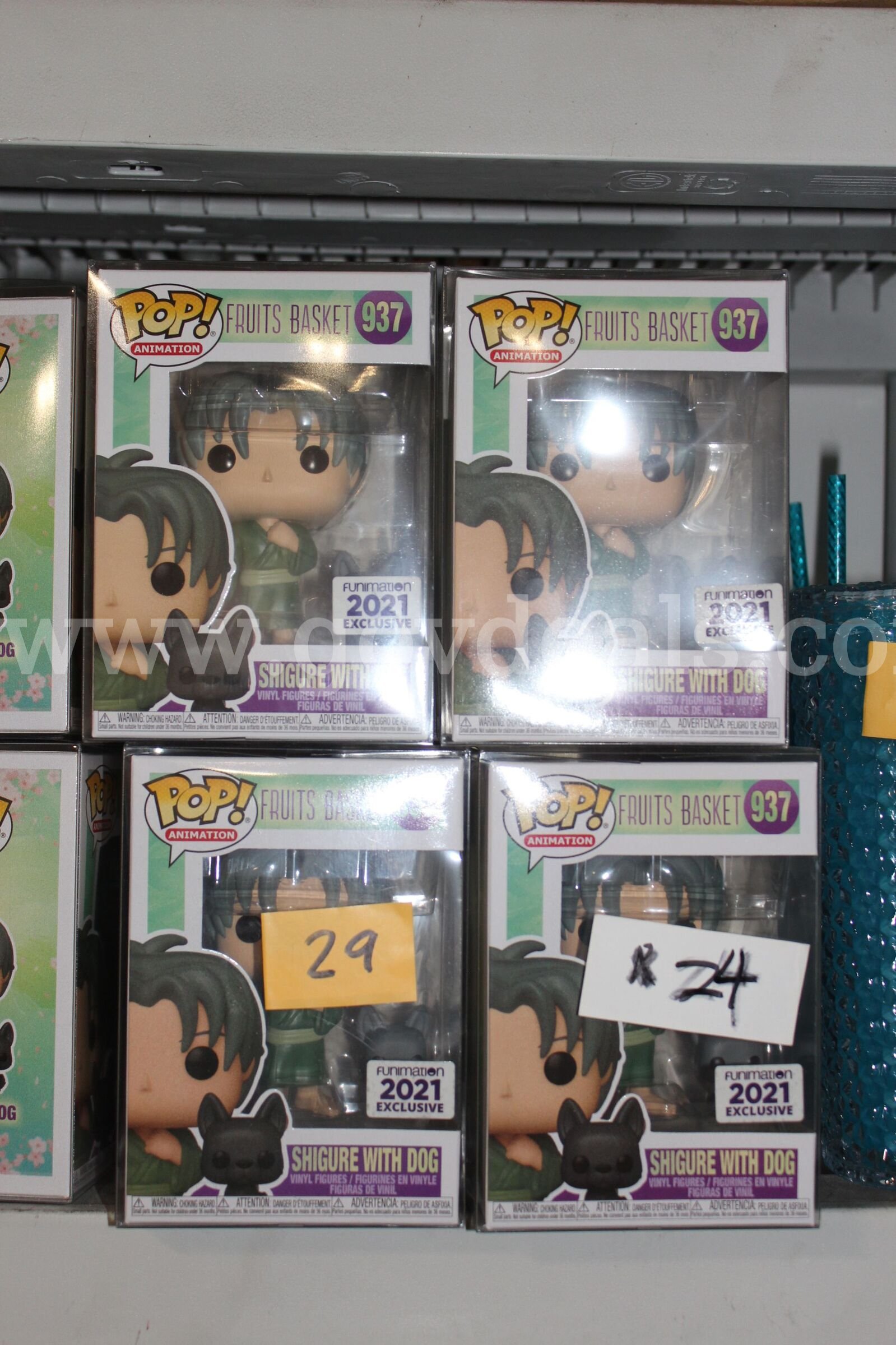 Funko Pop! Animation Fruits Basket #937 Funimation 2021 Exclusive Shigure With Dog Vinyl Figures