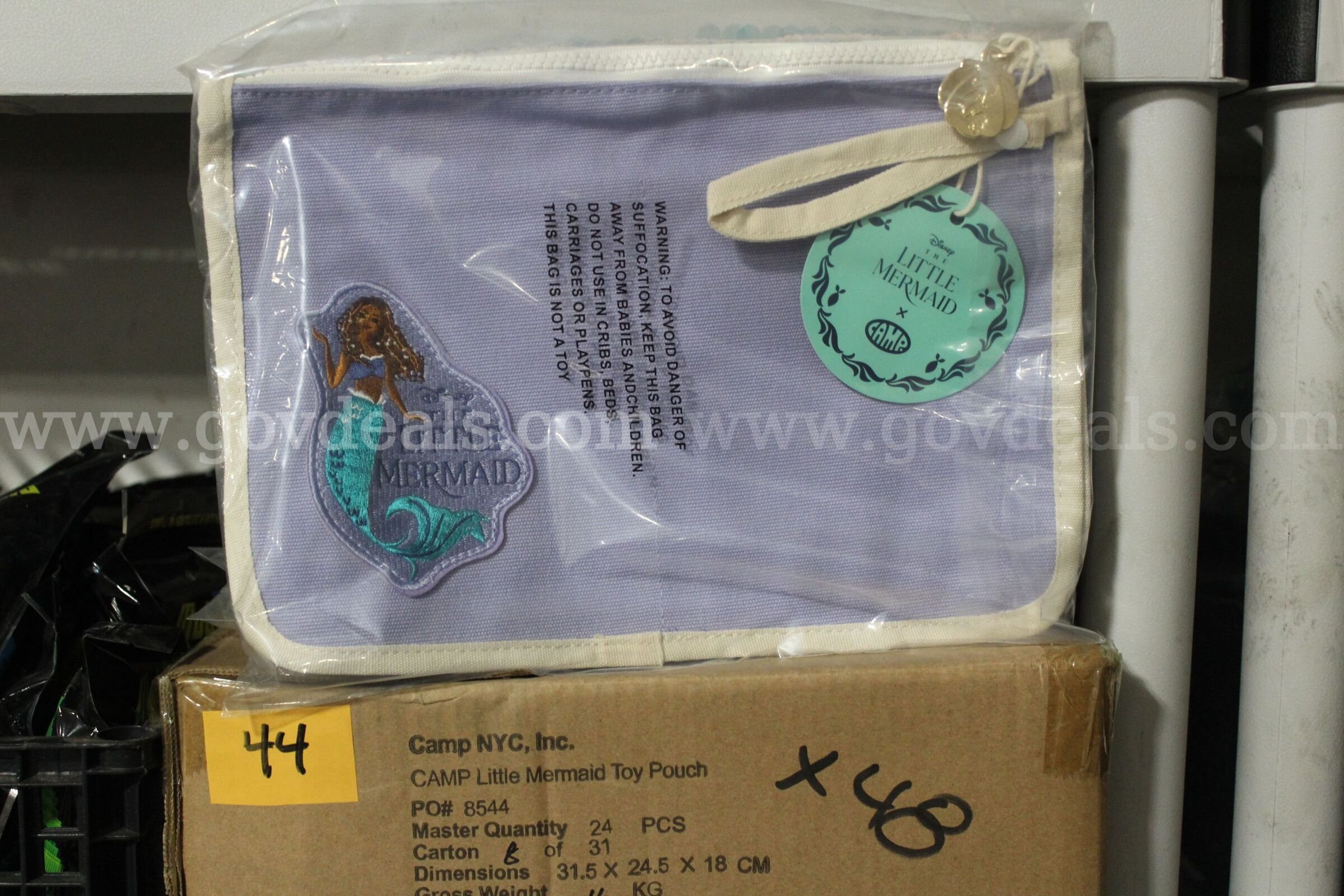 Brand New Disney's The Little Mermaid X Camp Collab Sequin Pouch