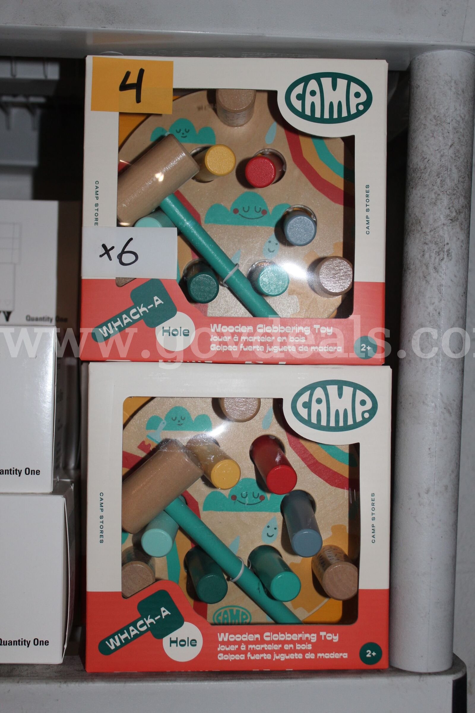 Brand New Camp Whack-A-Mole Wooden Clobbering Toy