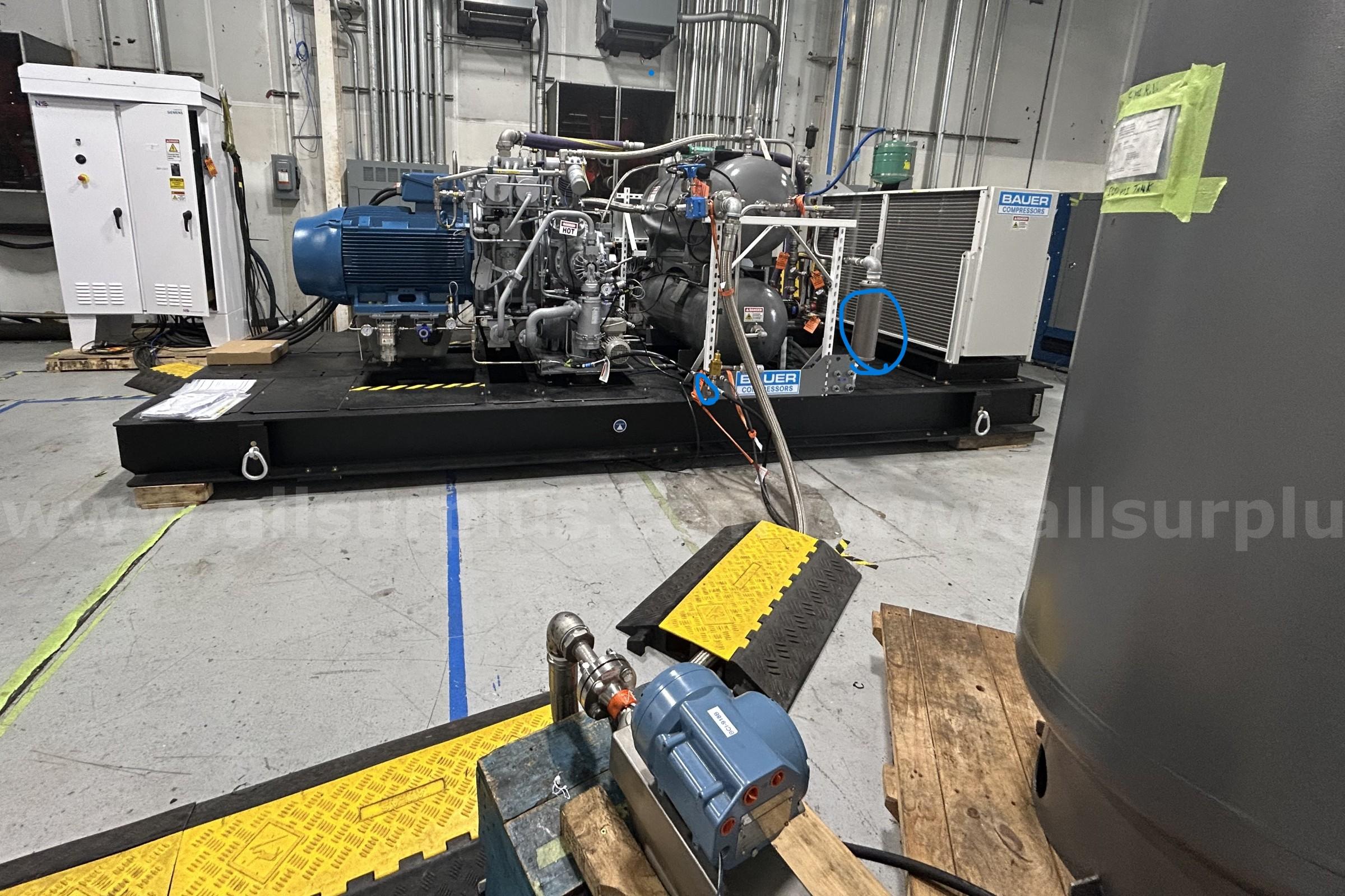2023 Bauer Compressors mdl. H26.10 4-Stage Hydrogen Compressor (New) Bauer Compressors H26.10 Government Surplus Auction - Primary Photo
