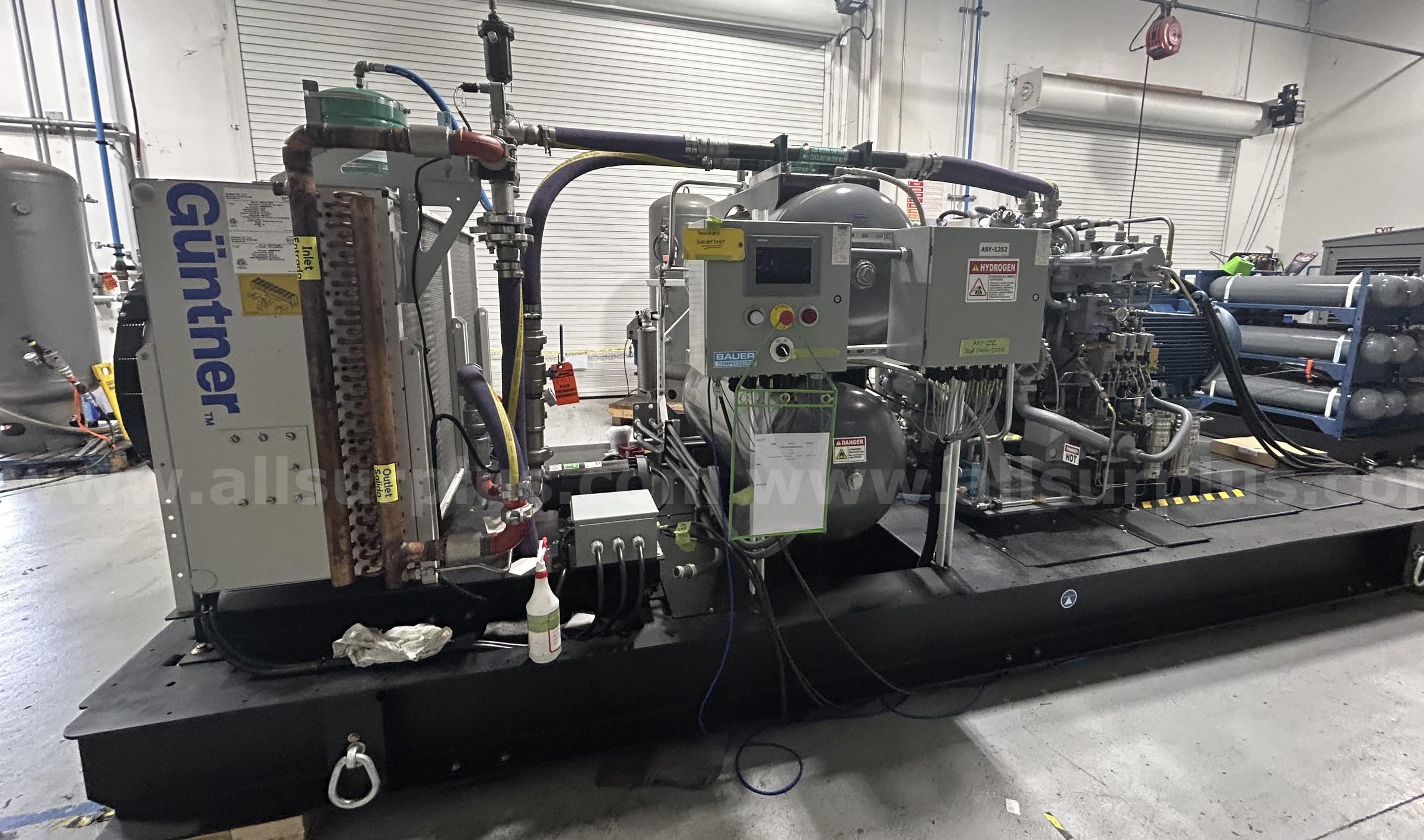 2023 Bauer Compressors mdl. H26.10 4-Stage Hydrogen Compressor (New) Bauer Compressors H26.10 Government Surplus Auction - Photo #2