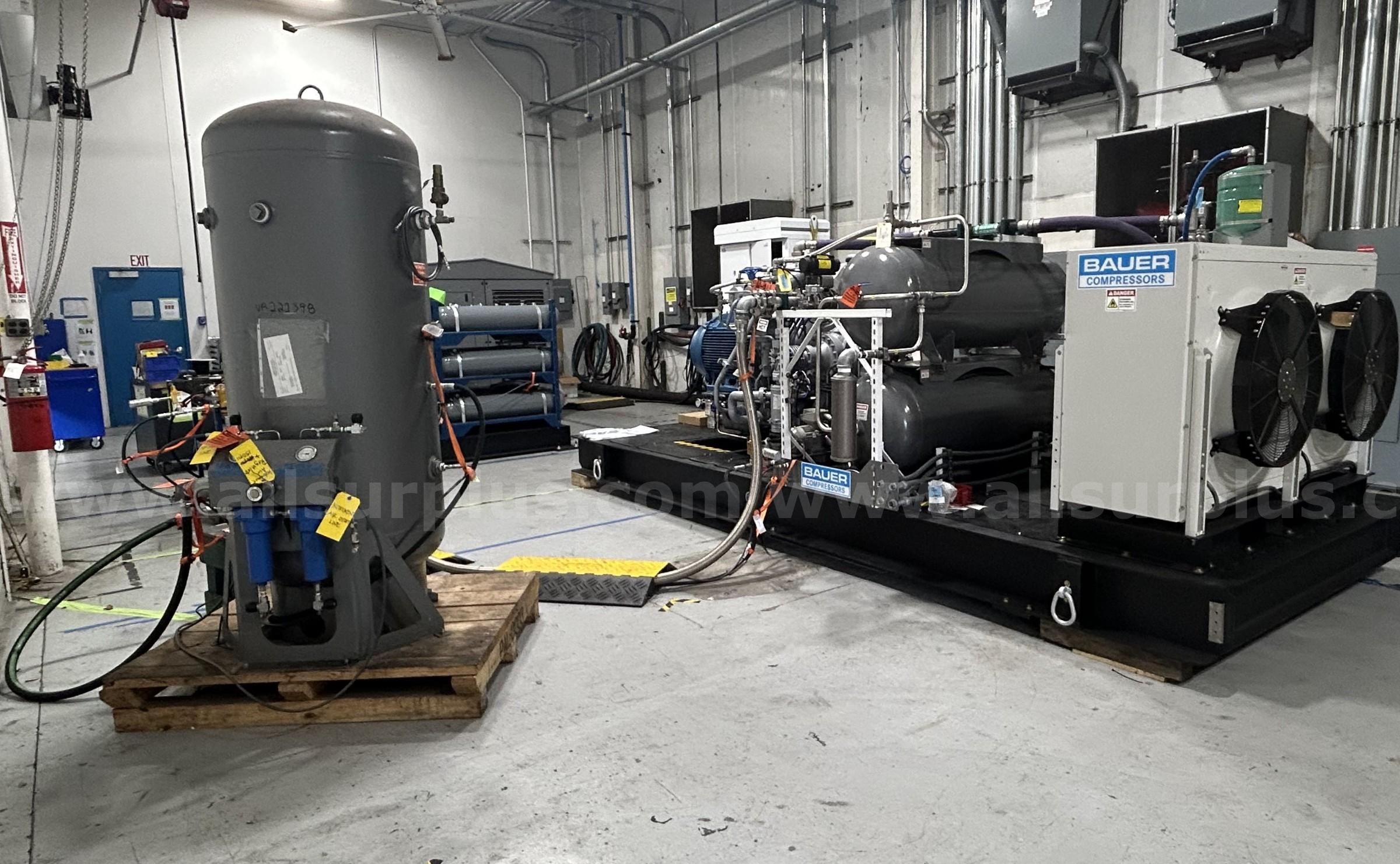 2023 Bauer Compressors mdl. H26.10 4-Stage Hydrogen Compressor (New) Bauer Compressors H26.10 Government Surplus Auction - Photo #3