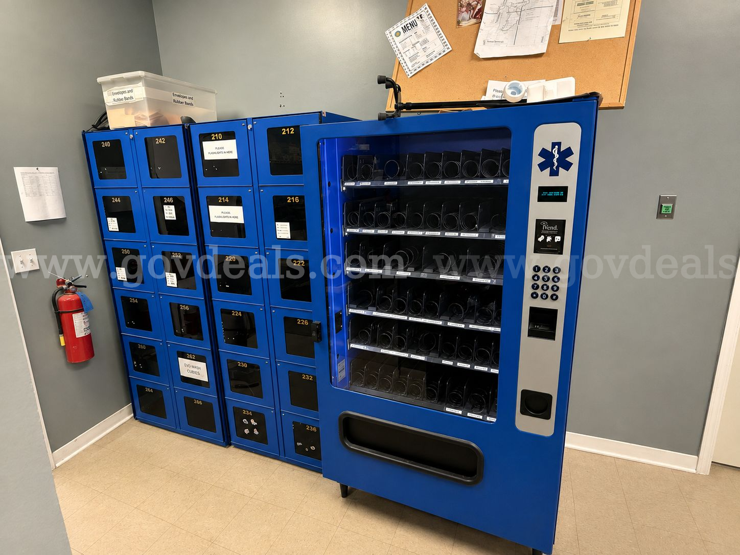 medical vending machine and lockers