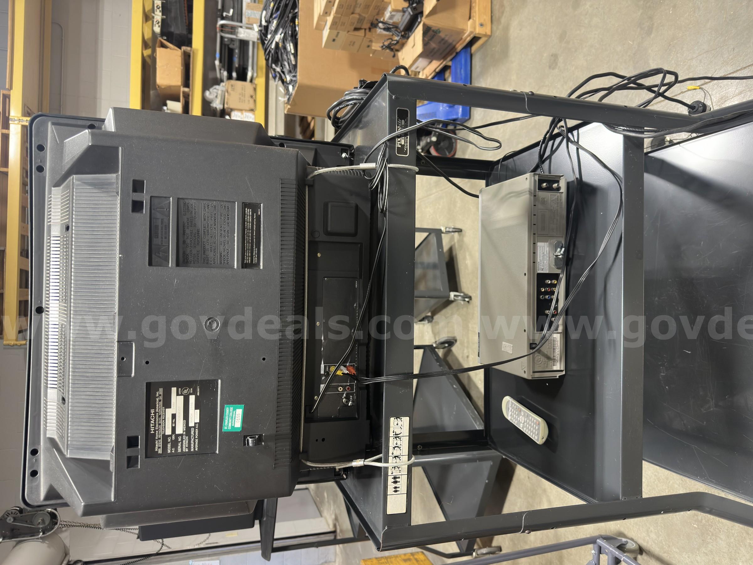 Lot of Assorted AV Equipment – TVs, Projectors, Mobile Carts   Government Surplus Auction - Primary Photo