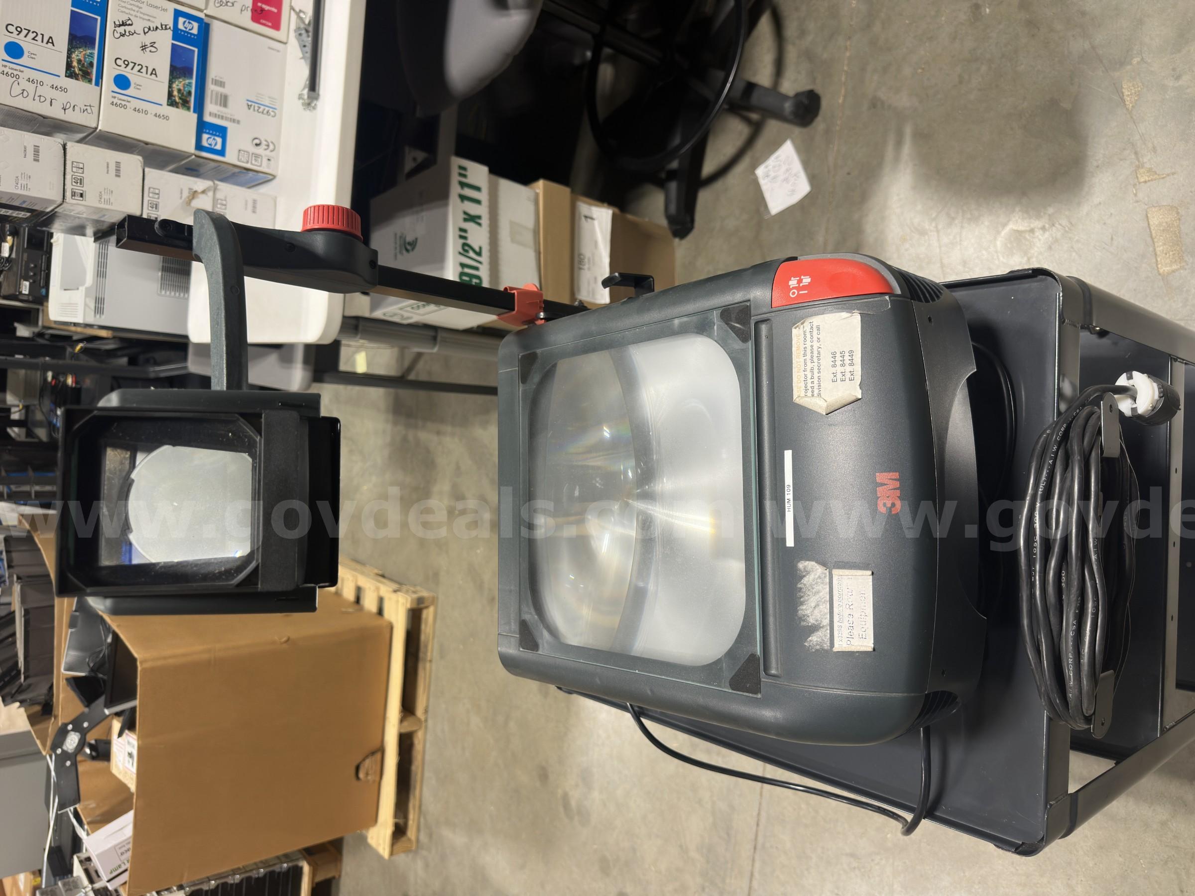 Lot of Assorted AV Equipment – TVs, Projectors, Mobile Carts   Government Surplus Auction - Photo #2