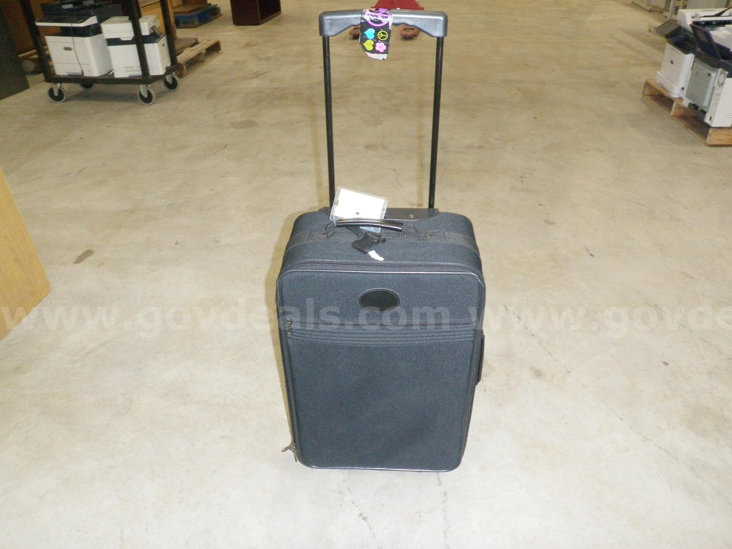 Black Travel Suitcase   Government Surplus Auction - Primary Photo