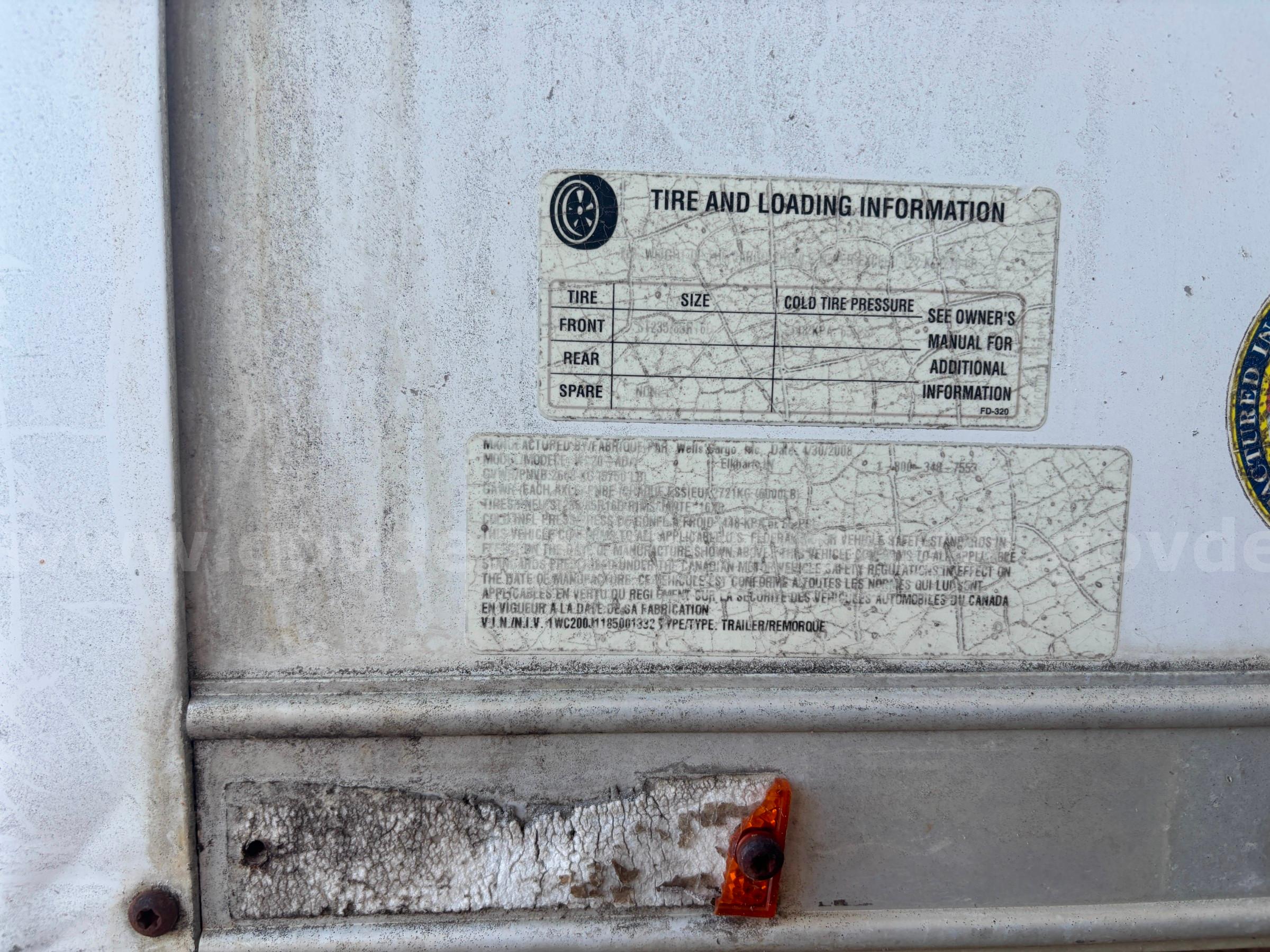 2008 Wells Cargo WC 20 Restroom Trailer Wells Cargo WC 20 Restroom Trailer Government Surplus Auction - Photo #3
