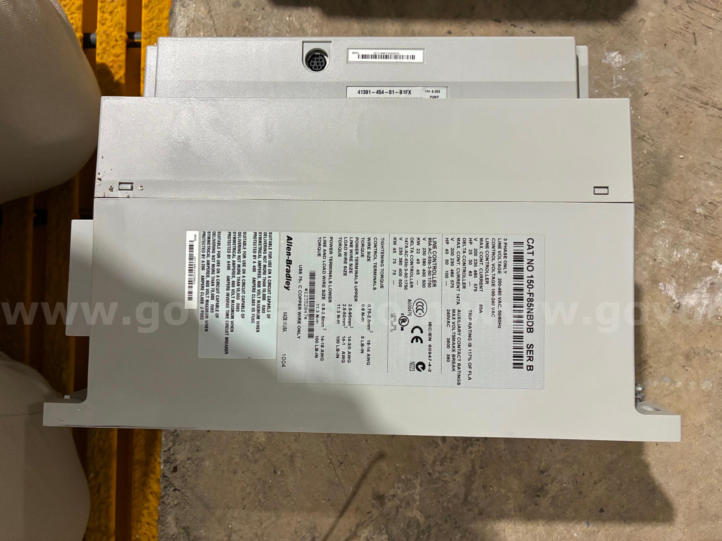 Allen Bradley SMC Flex Soft Starter Allen Bradley 15-F85NBDB Ser B Government Surplus Auction - Photo #2