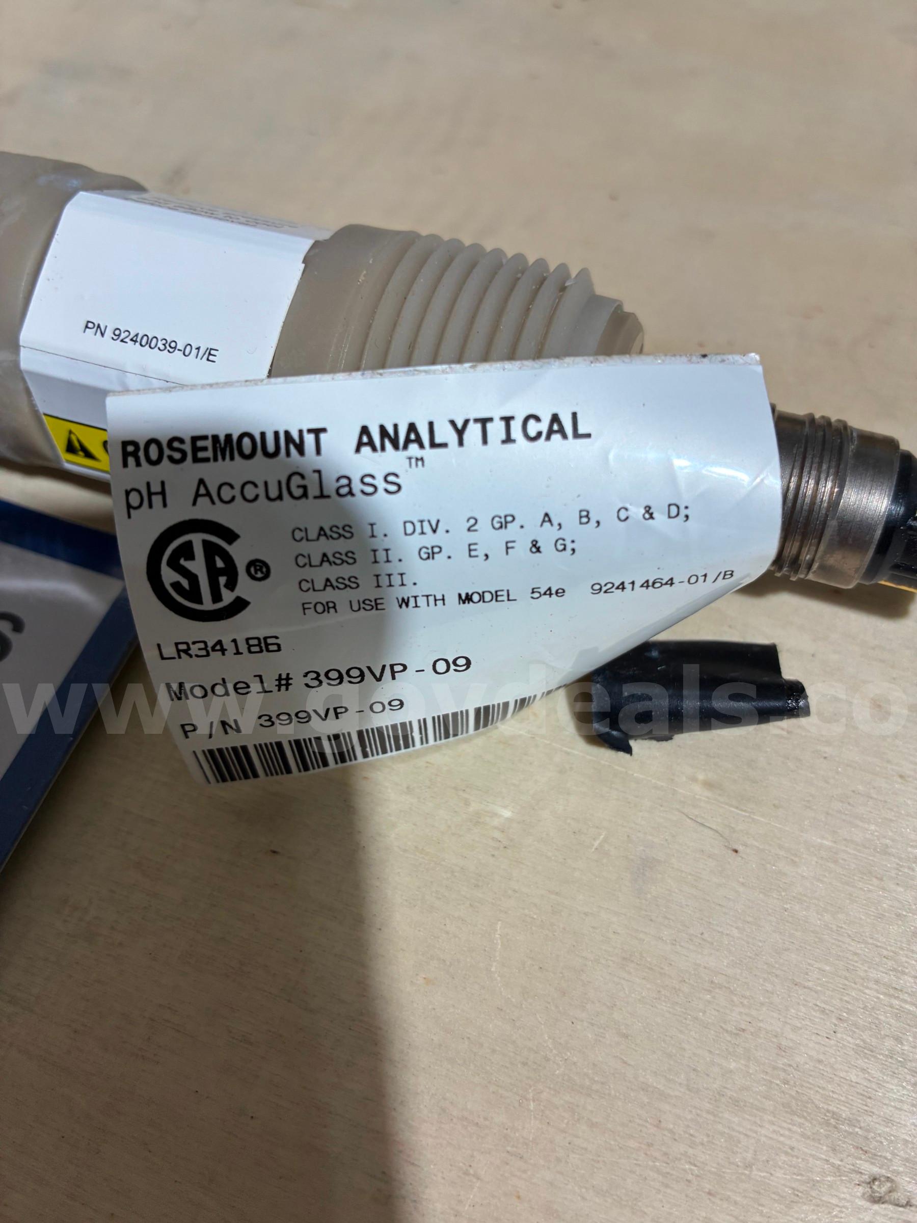 Rosemount pH/ORP Sensor Rosemount 399VP-09 Government Surplus Auction - Photo #2