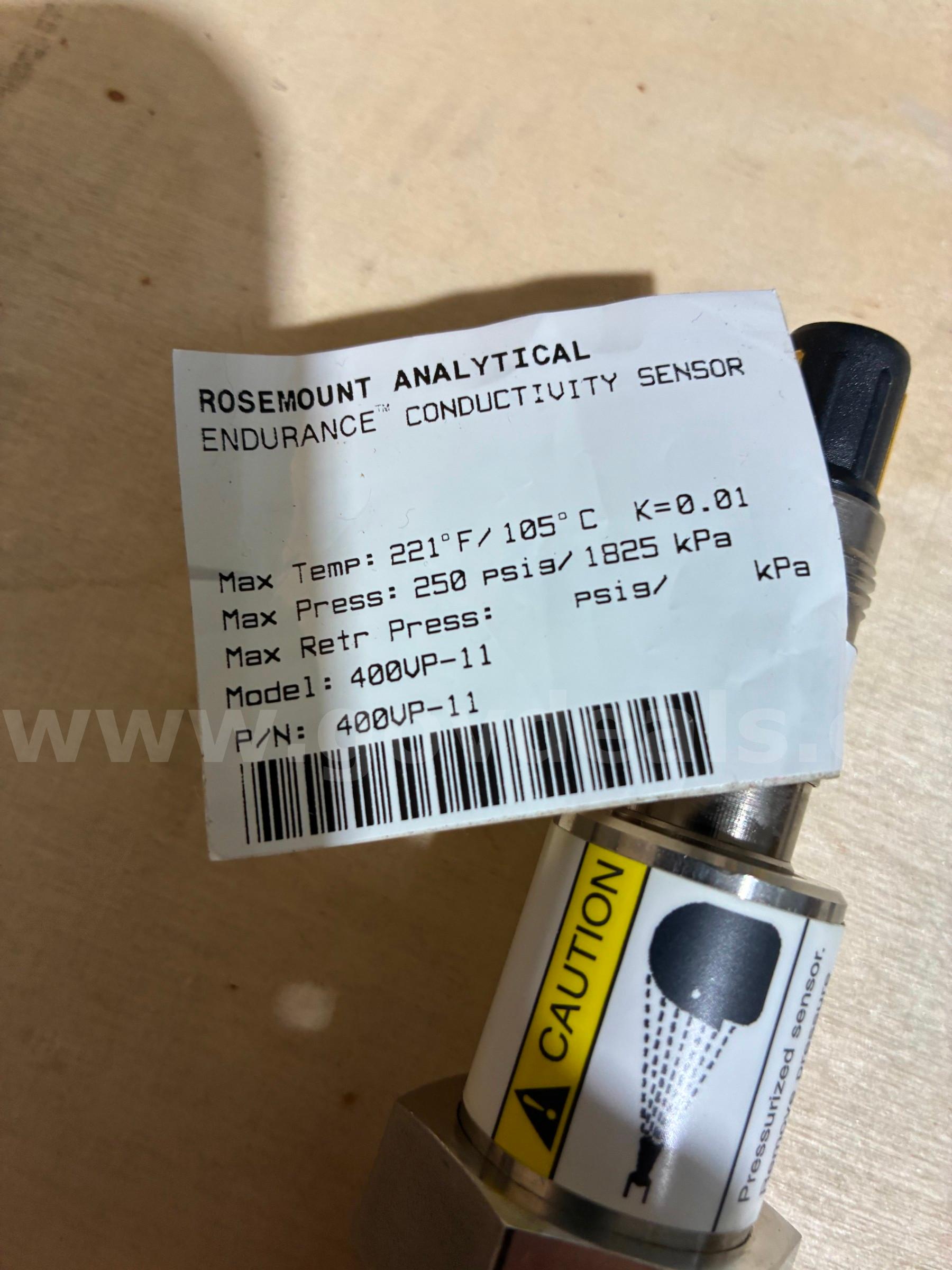 Rosemount Conductivity Sensor Rosemount 400VP 11 Government Surplus Auction - Primary Photo
