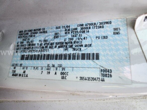 2005 Ford Econoline Ford Econoline Government Surplus Auction - Photo #4