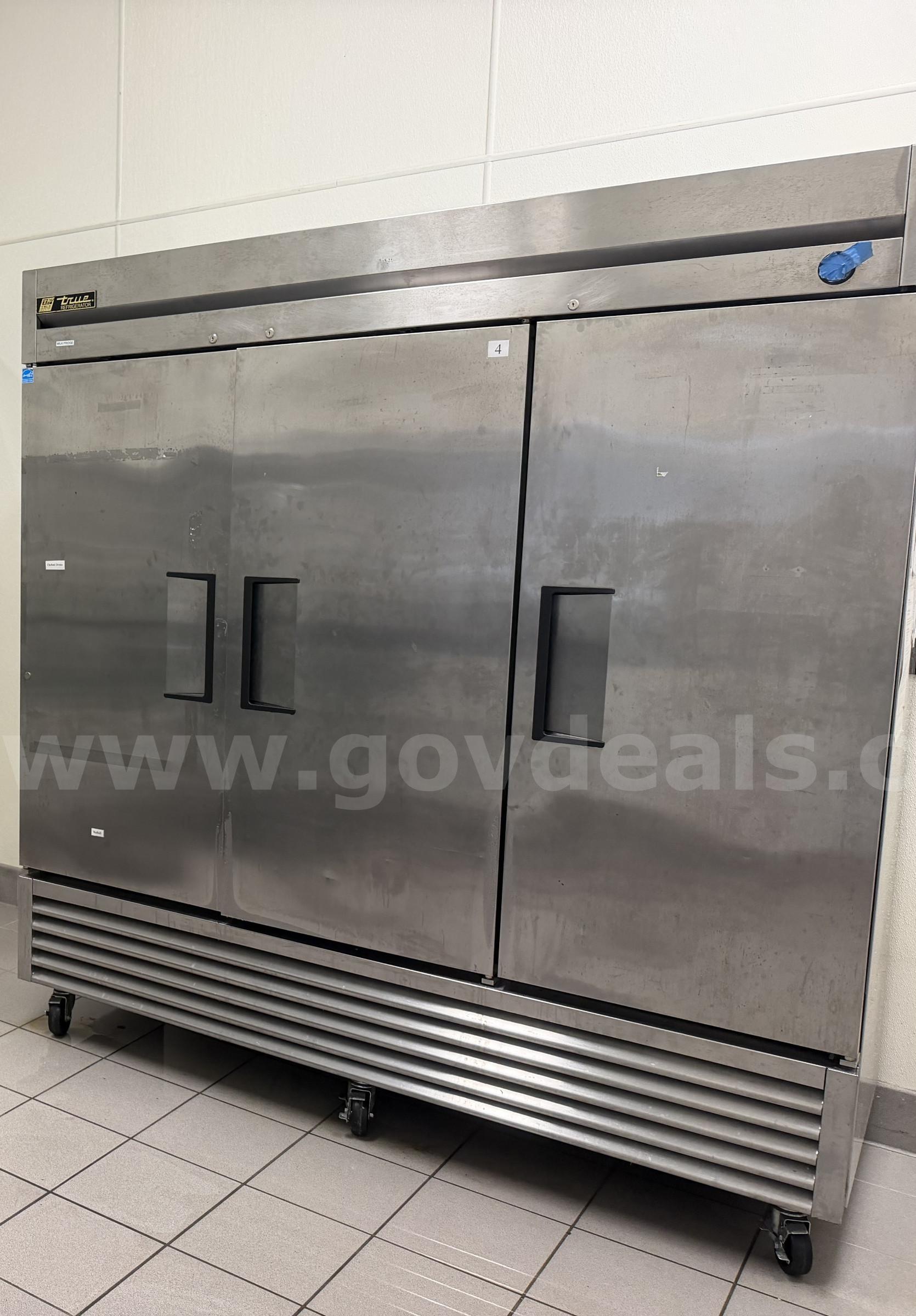 True three door refrigerator