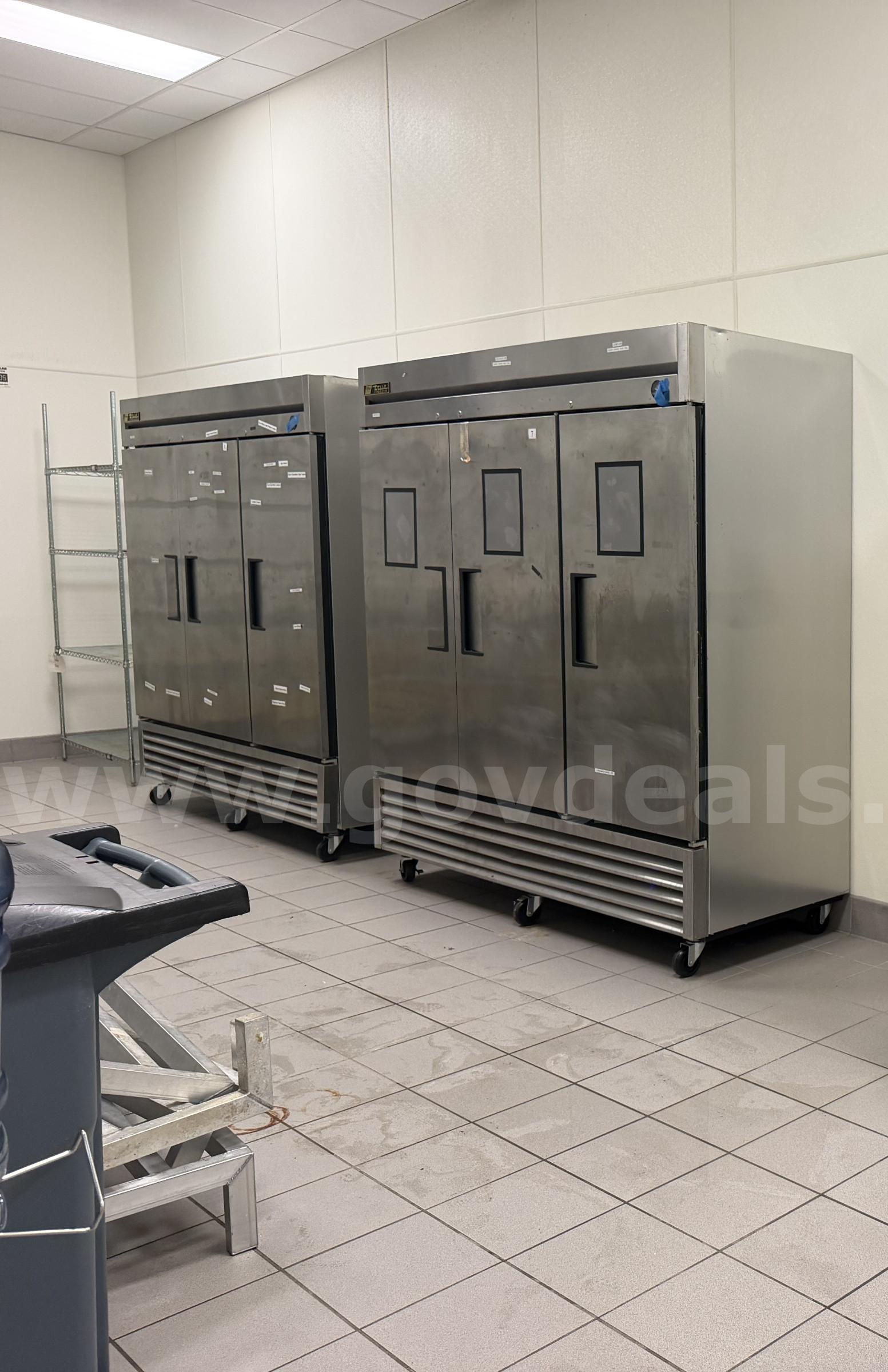 True Manufacturing - 2 three door freezers