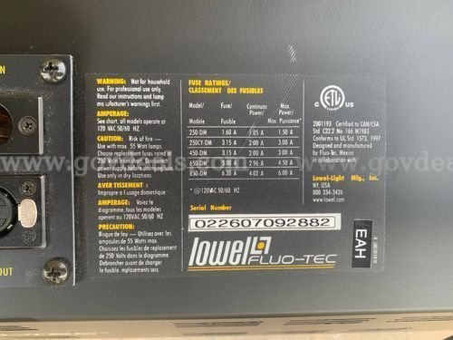Film Studio Lighting (225775 TM)   Government Surplus Auction - Photo #6