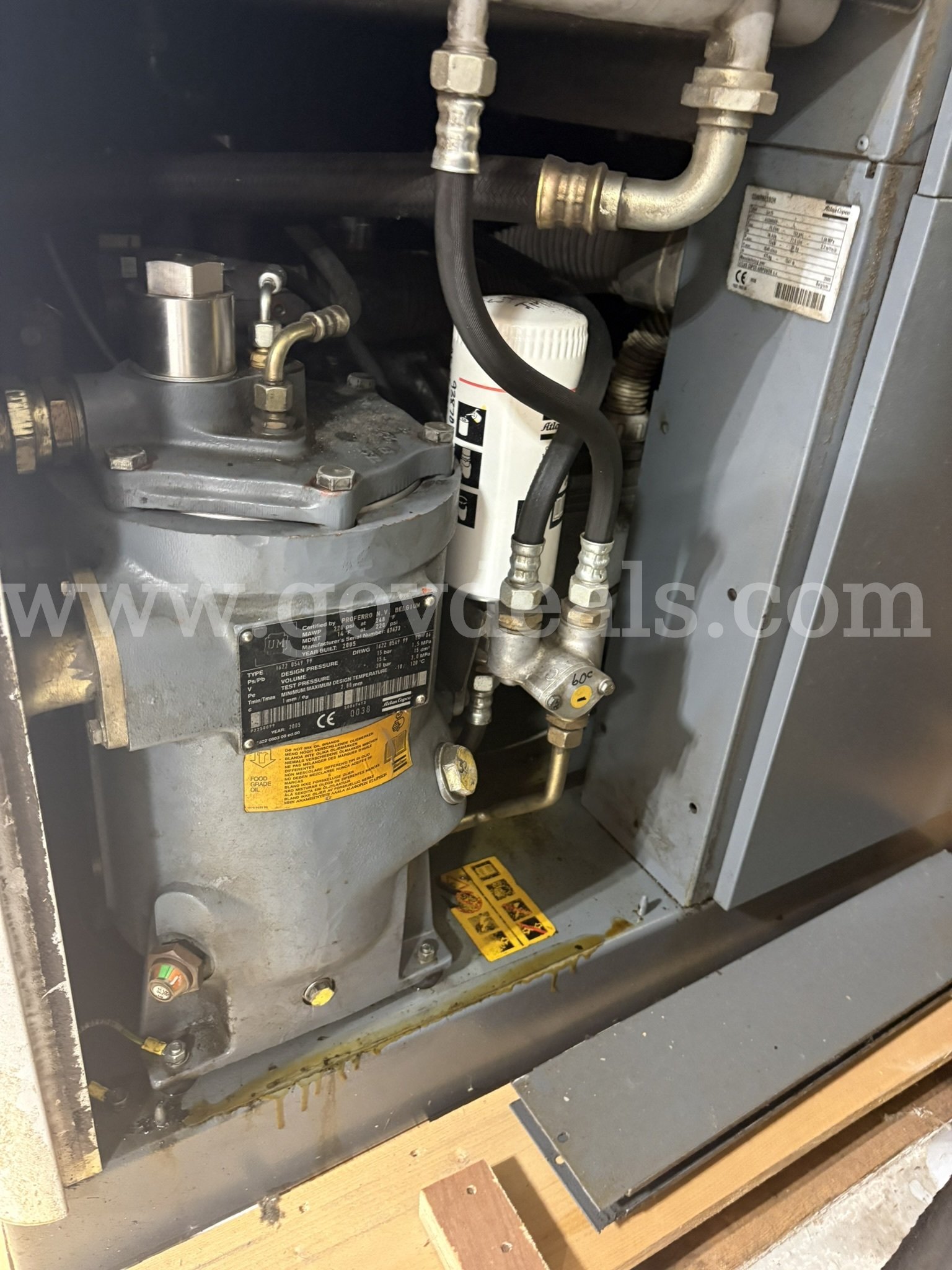 ATLAS COPCO AIR POWER COMPRESSORS ATLAS COPCO GA 15FF Government Surplus Auction - Photo #4