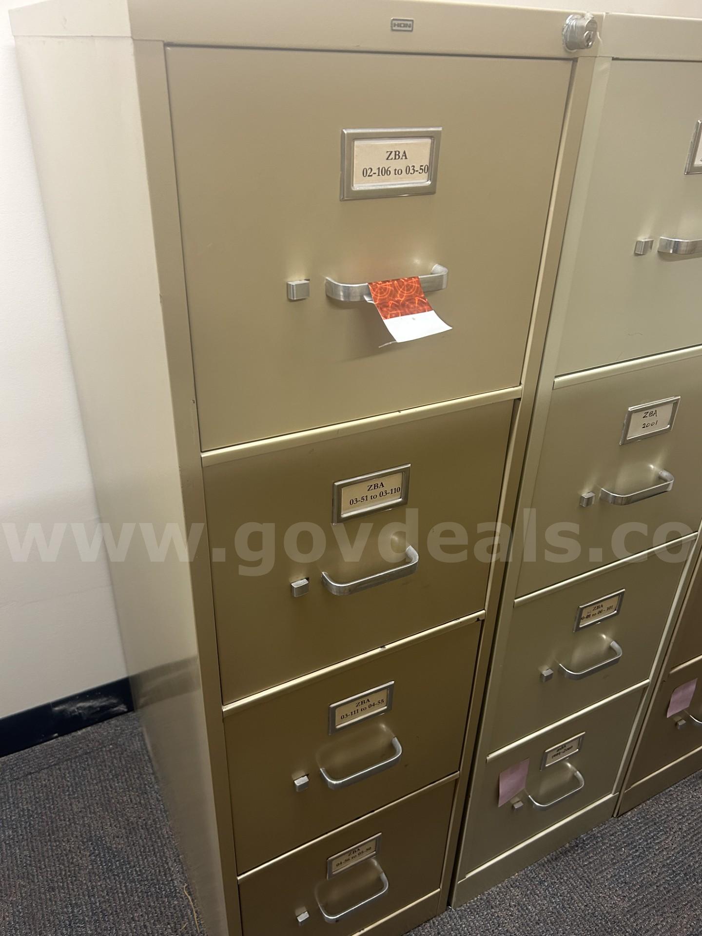 A Lot of (7) Filing Cabinets   Government Surplus Auction - Photo #2
