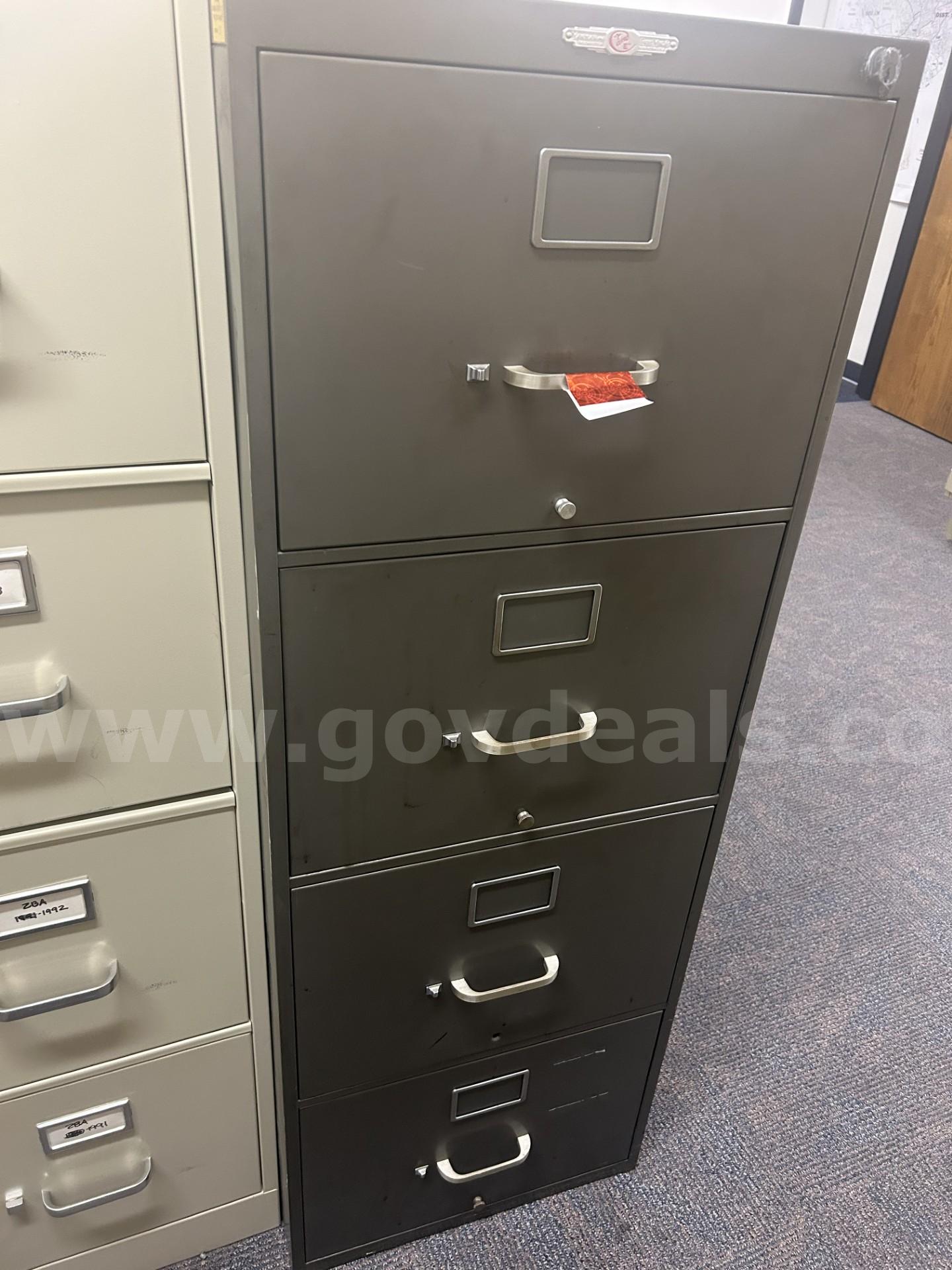 A Lot of (7) Filing Cabinets   Government Surplus Auction - Photo #3