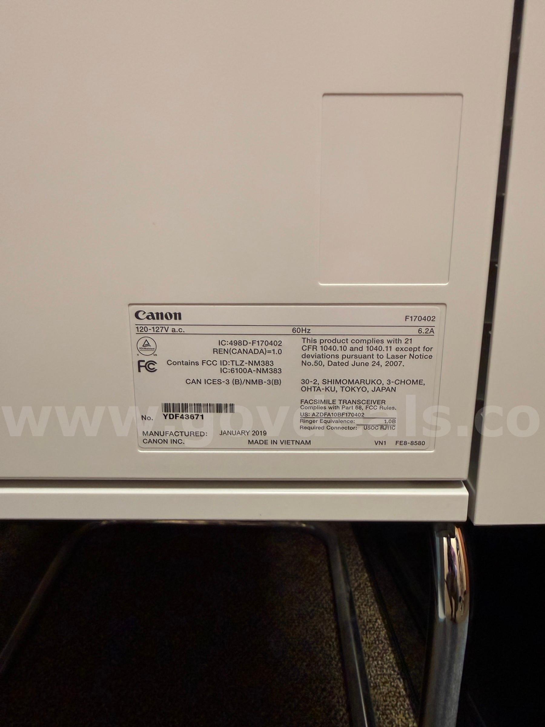 Canon Color image CLASS MF733Cdw 4in1 + 6x ink cartridges+cables Canon MF733Cdw Government Surplus Auction - Photo #5