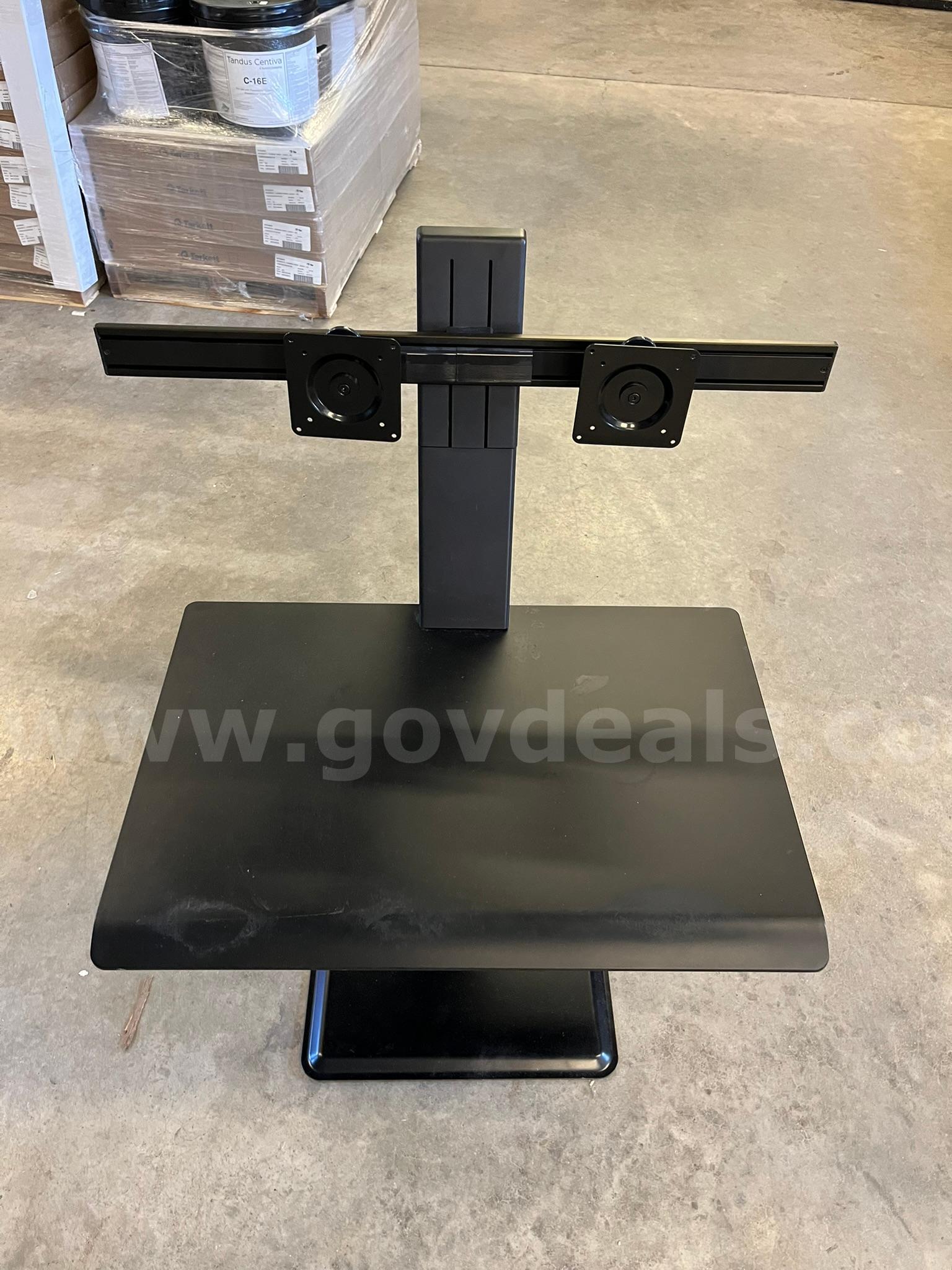 Dual Monitor Stand and Desk   Government Surplus Auction - Primary Photo