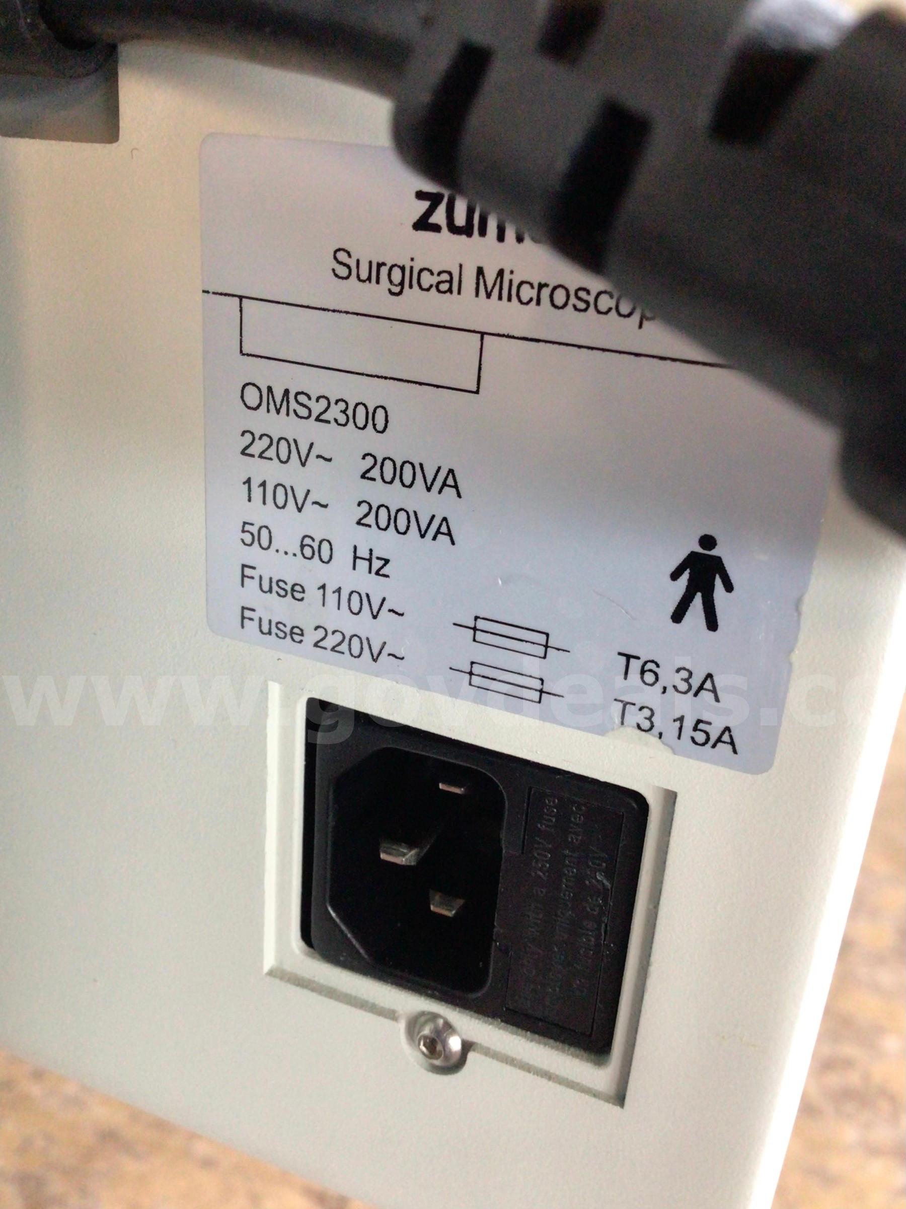 Zumax OMS2300 Surgery Microscope Zumax OMS2300 Government Surplus Auction - Photo #2