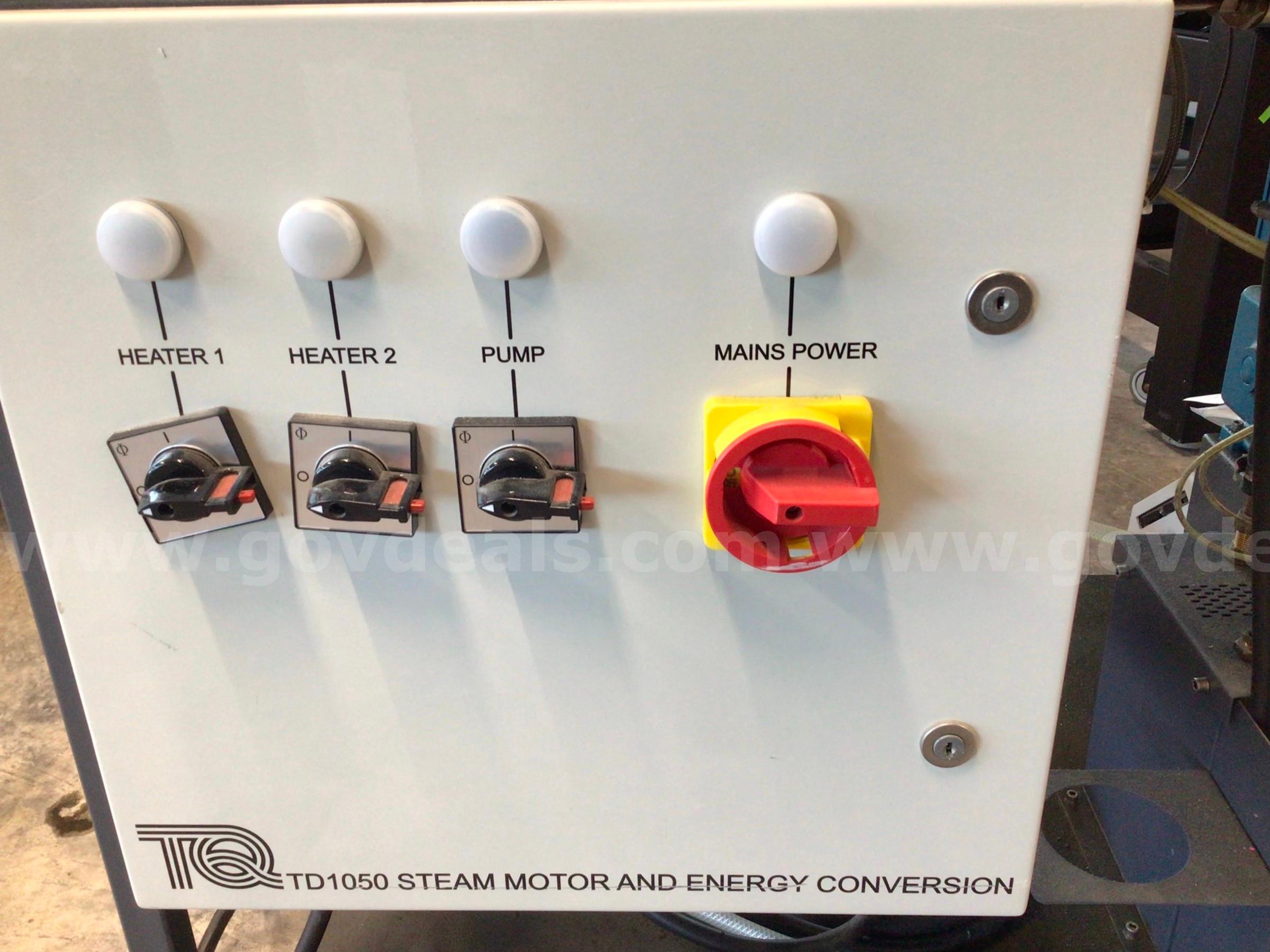 TecQuipment TD1050 Steam Motor and Energy Conversion Test Set TecQuipment TD1050 Government Surplus Auction - Photo #4