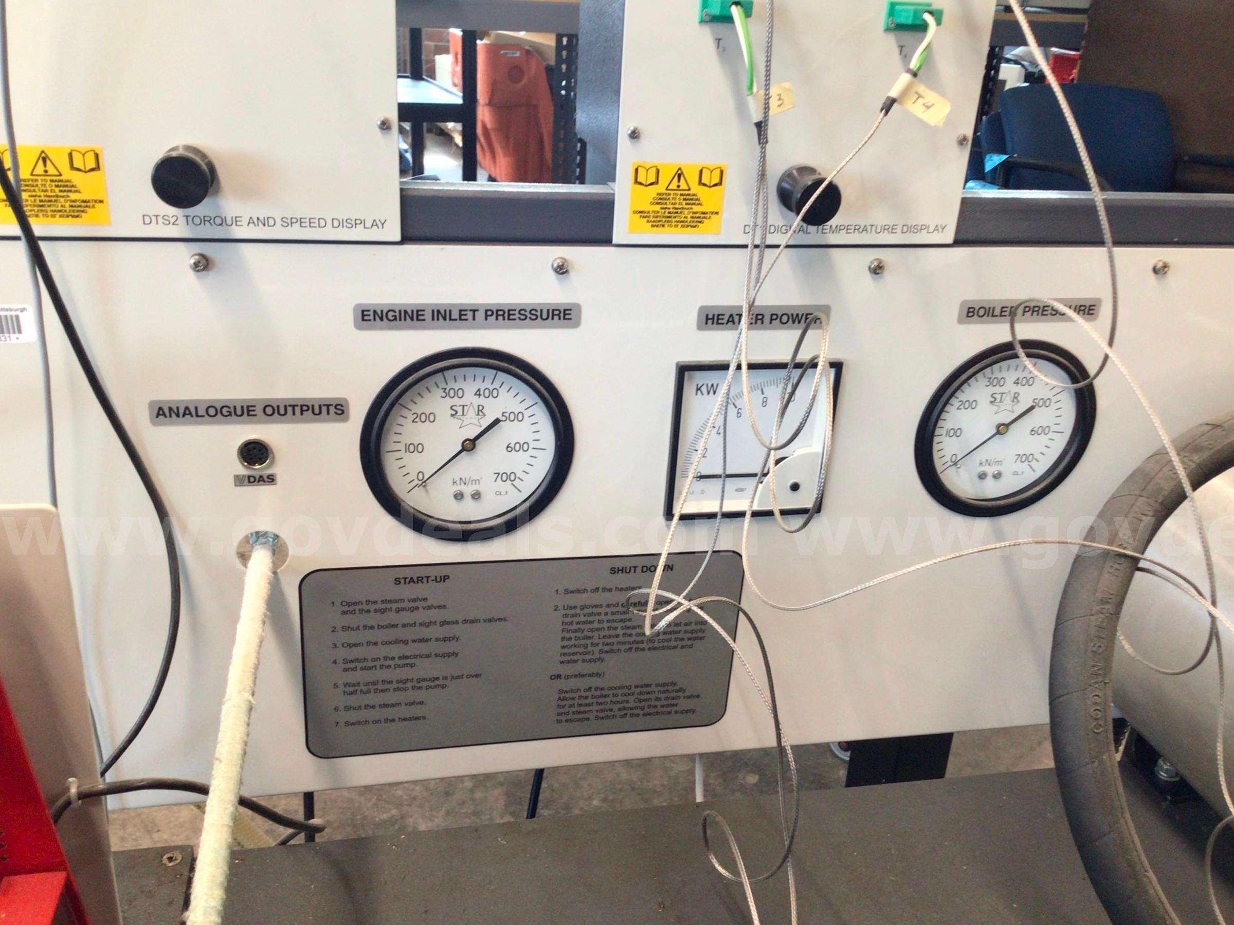 TecQuipment TD1050 Steam Motor and Energy Conversion Test Set TecQuipment TD1050 Government Surplus Auction - Photo #6