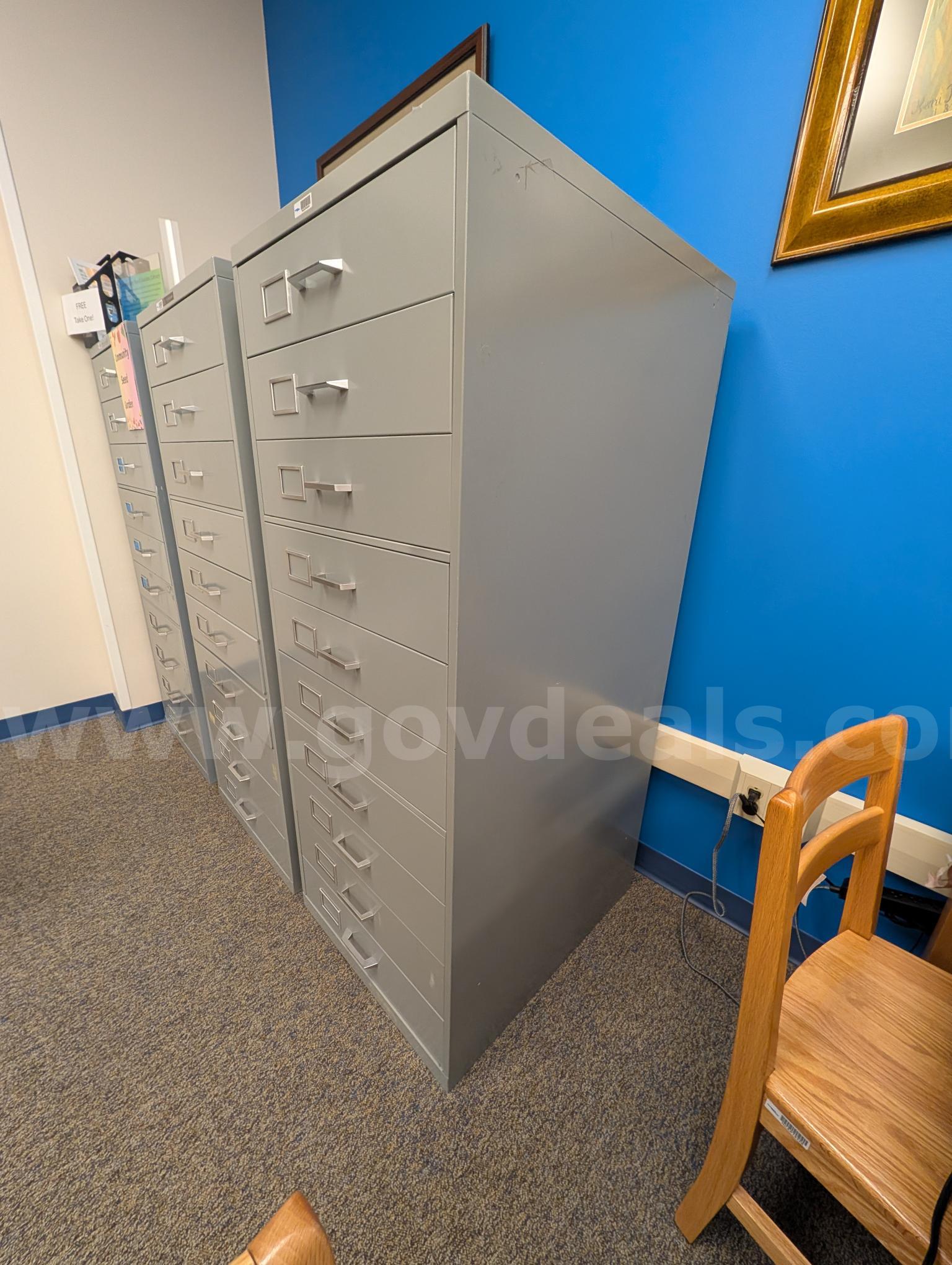 (2) Microfiche cabinets The Spacesaver  Government Surplus Auction - Photo #2
