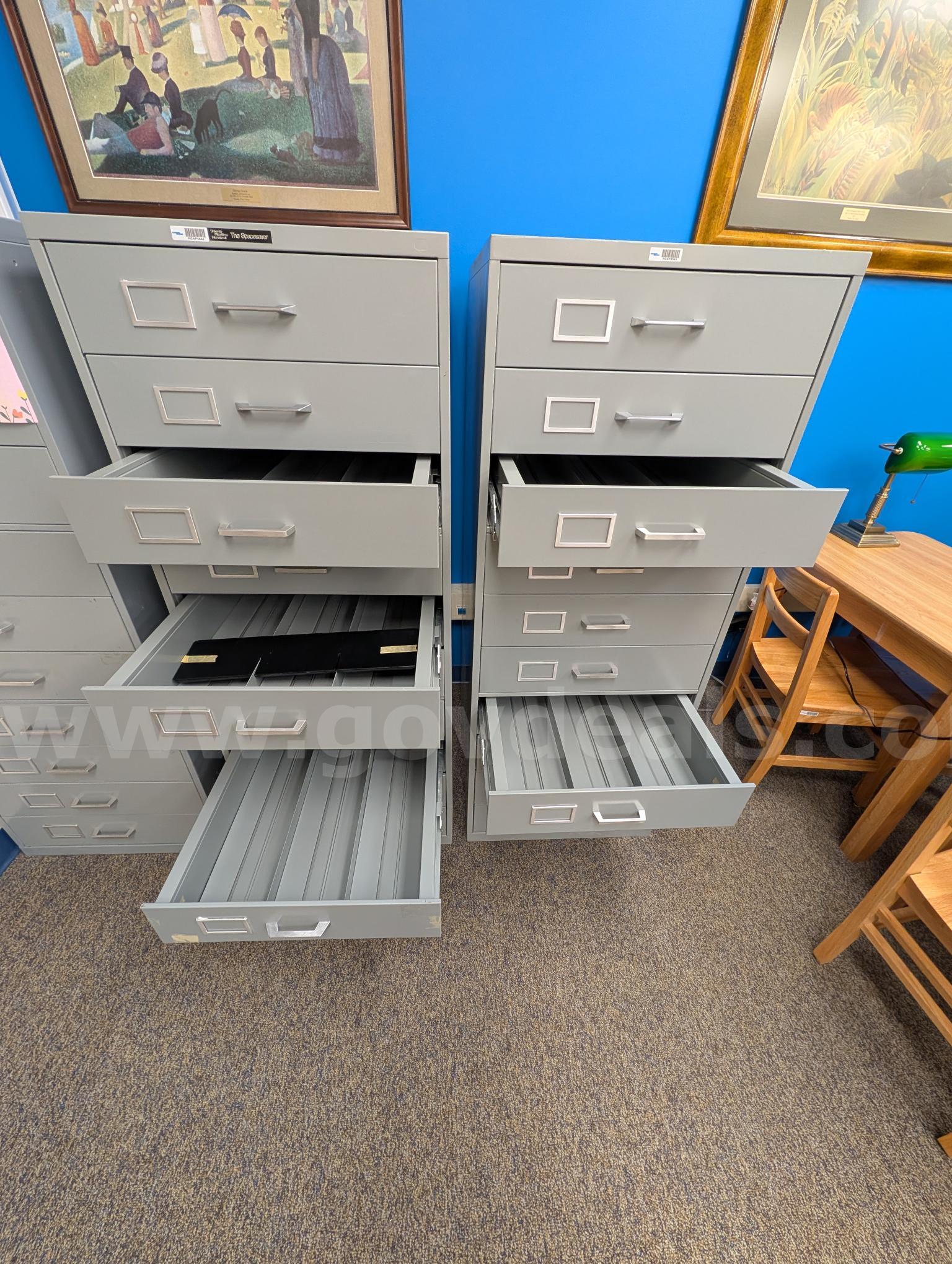 (2) Microfiche cabinets The Spacesaver  Government Surplus Auction - Photo #3