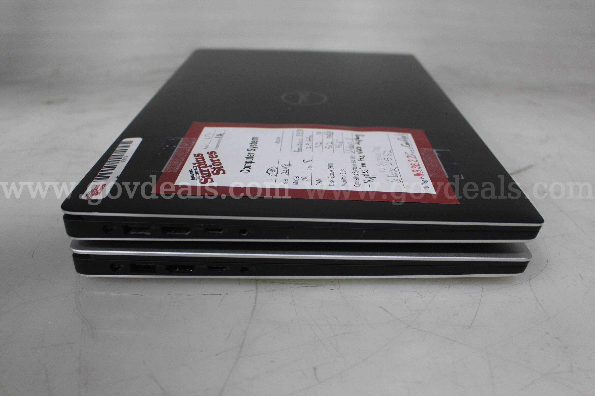 Lot of (2) Dell Laptops Dell Various Government Surplus Auction - Photo #2