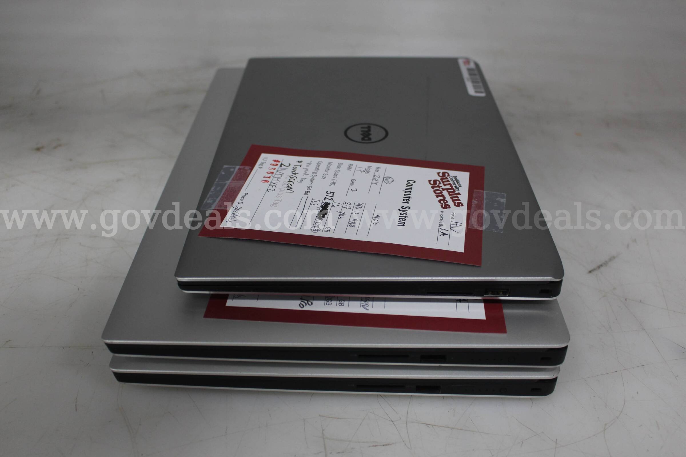 Lot of (3) Dell XPS Laptops Dell XPS Government Surplus Auction - Photo #4