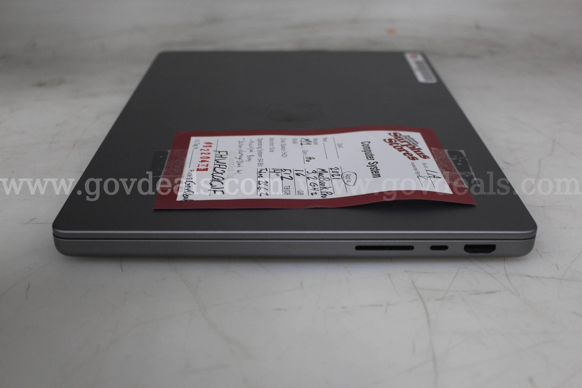 2021 Apple MacBook Pro M1 Pro Apple MacBook Pro Government Surplus Auction - Photo #4