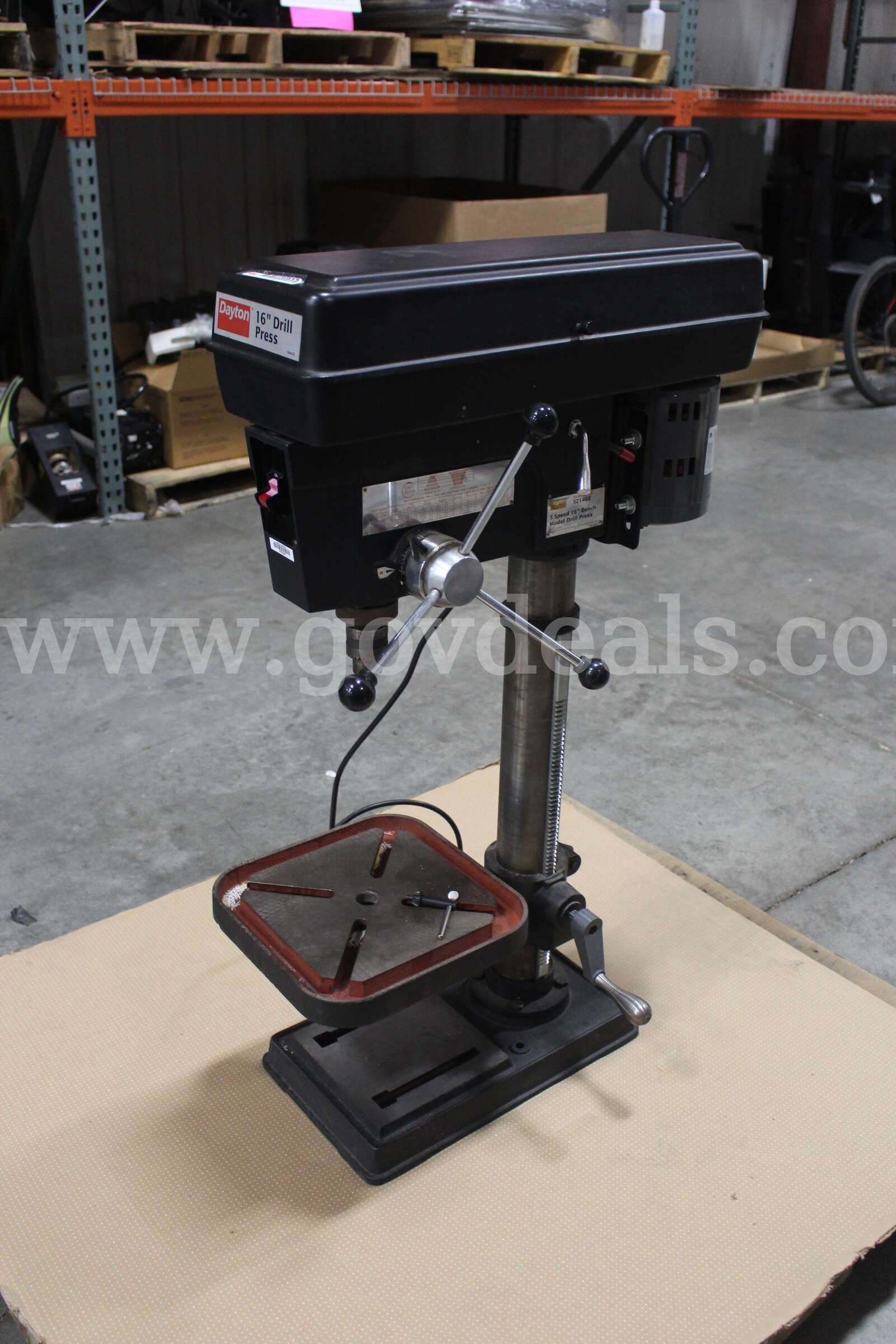 (1) Dayton 5-Speed 16" Drill Press