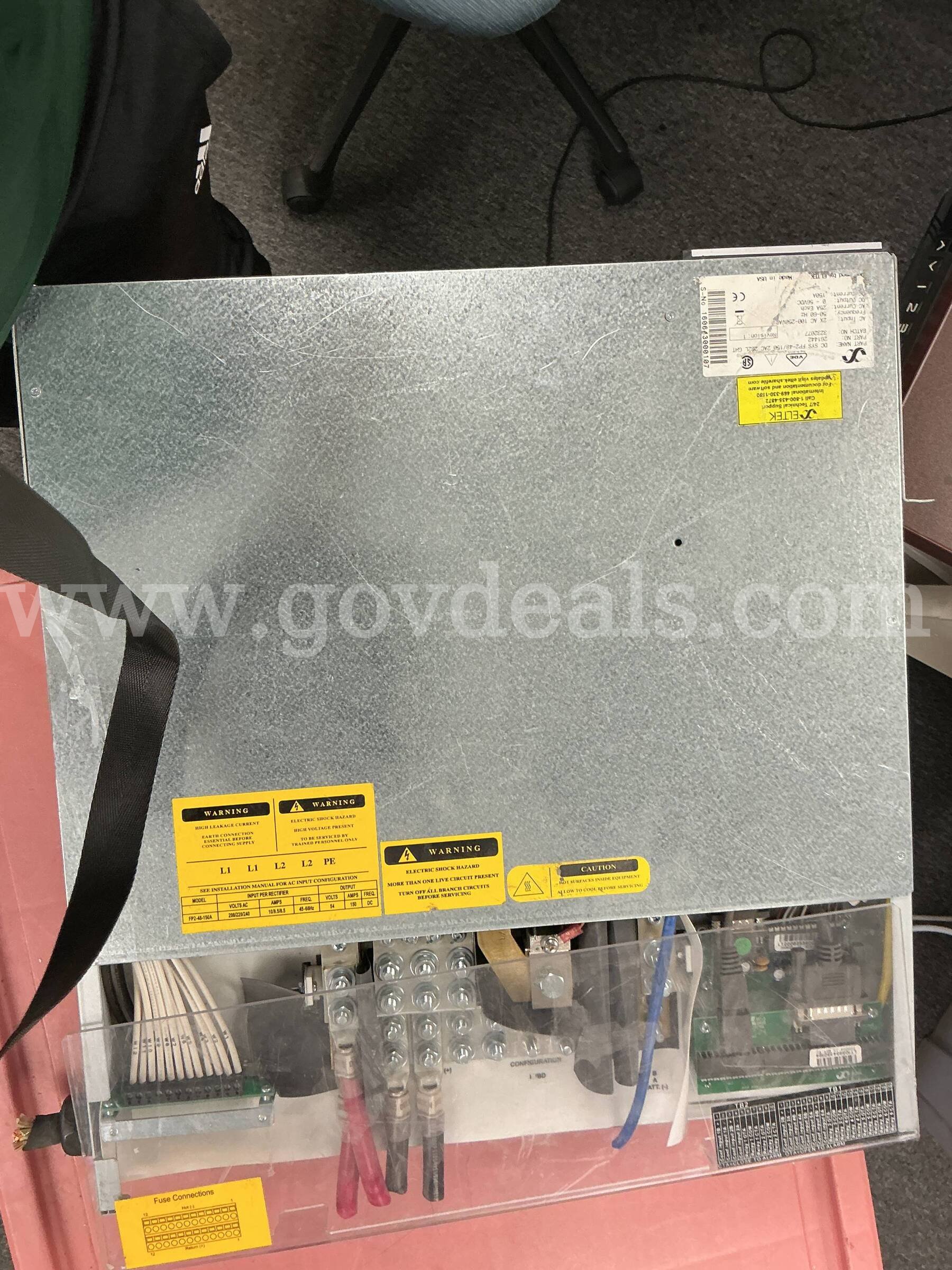 Eltek Flatpack2 1U DC Sys FP2-48/150 DELL 150 Government Surplus Auction - Photo #2