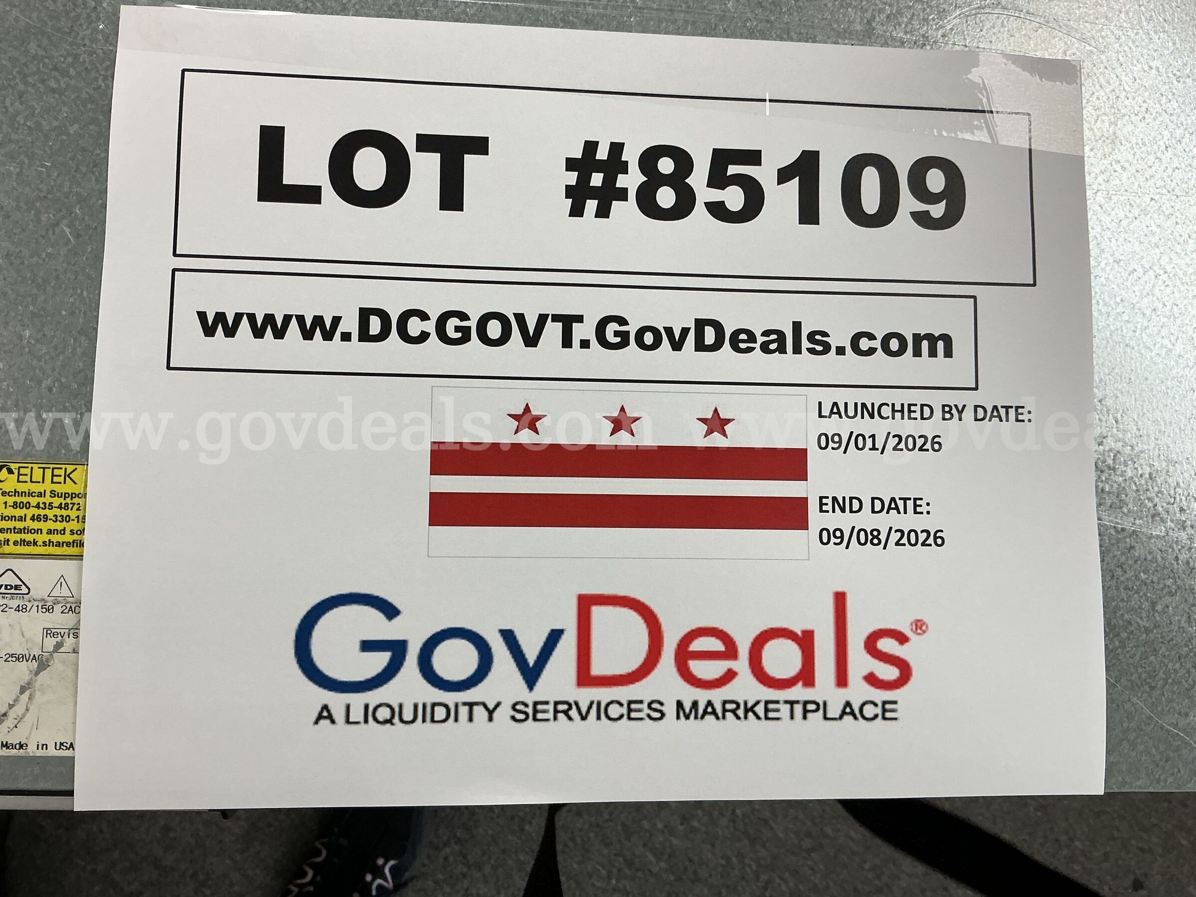Eltek Flatpack2 1U DC Sys FP2-48/150 DELL 150 Government Surplus Auction - Photo #6