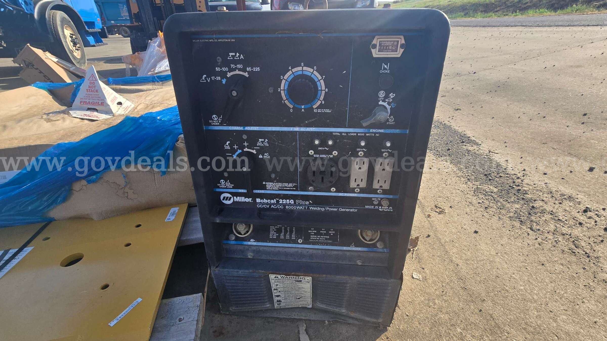 Miller 8000 Watt Generator Miller 8000 Government Surplus Auction - Photo #2