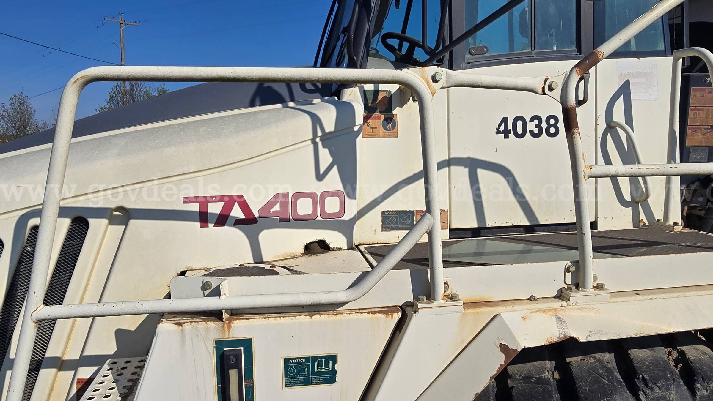 2015 Terex TA400 Dump Truck Terex TA400 Government Surplus Auction - Photo #4