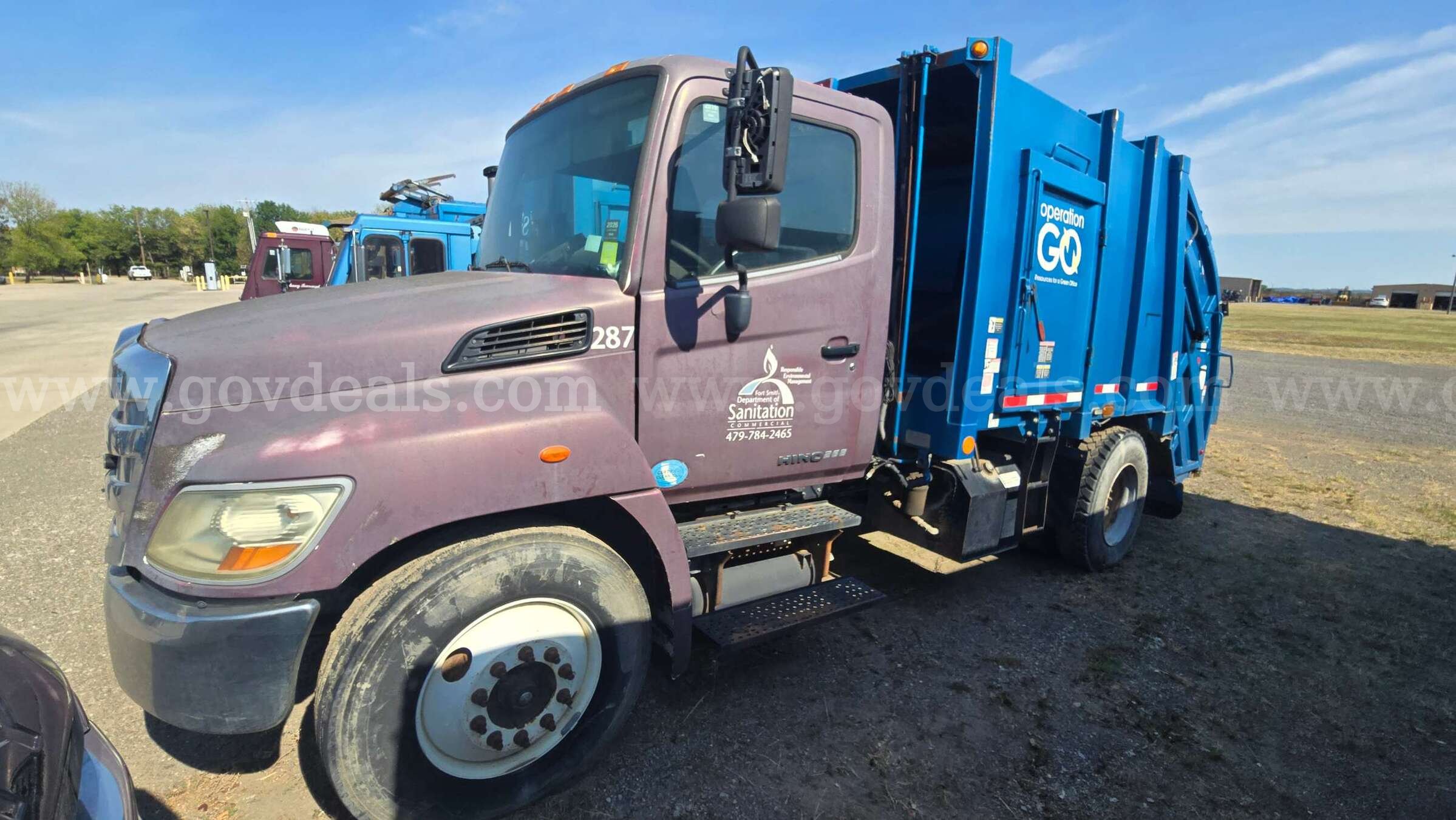 2012 Hino 268 Rear Loader Garbage Truck
