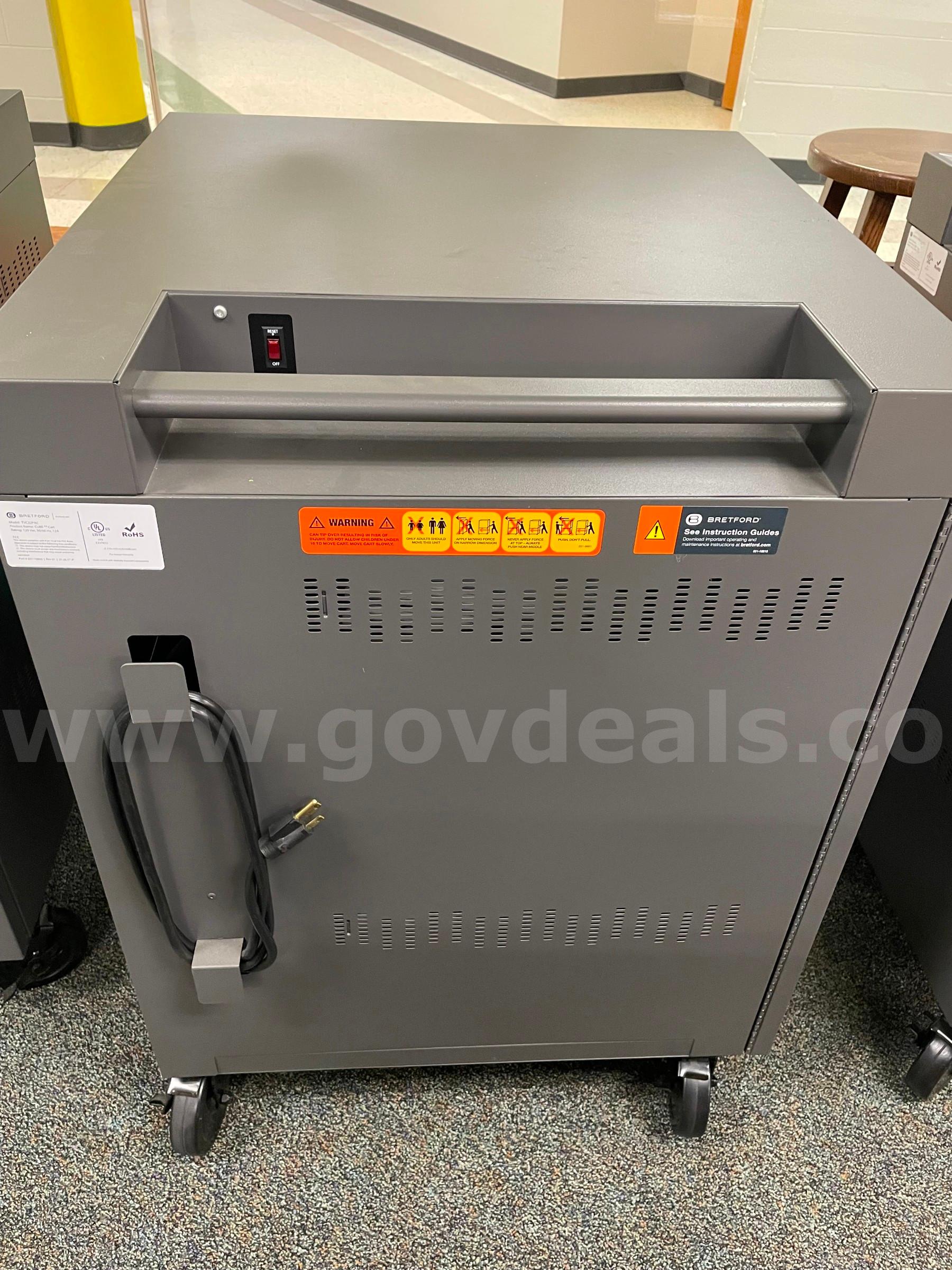 Mobile Device Charging carts QTY 2 Bretford TVC32PAC Government Surplus Auction - Photo #3