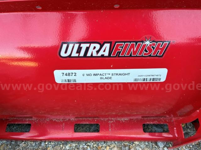 Lot of (1) Western 6' Wide Plow, Winch Lift for UTV. WESTERN 6' MD IMPACT STRAIGHT BLADE Government Surplus Auction - Photo #2