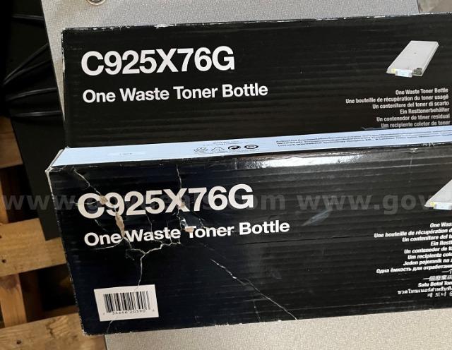 Lot of 10 Ink/Toner Cartridges & 2 Waste Toner Cartridges