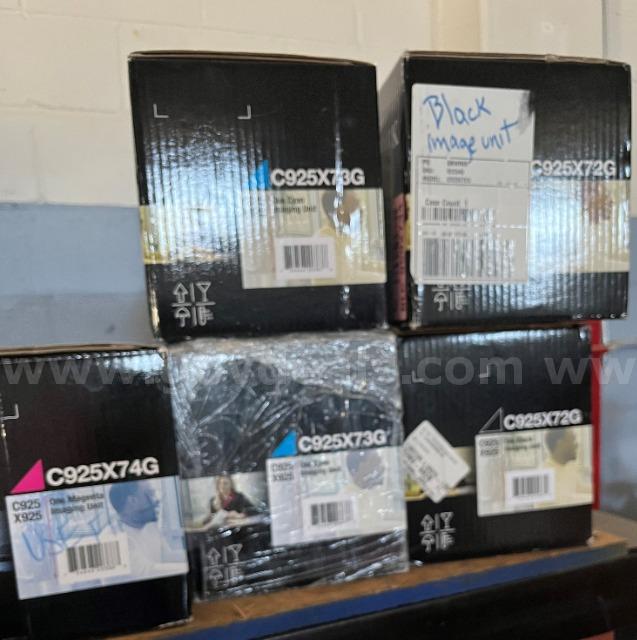 Lot of 10 Ink/Toner Cartridges & 2 Waste Toner Cartridges   Government Surplus Auction - Photo #4