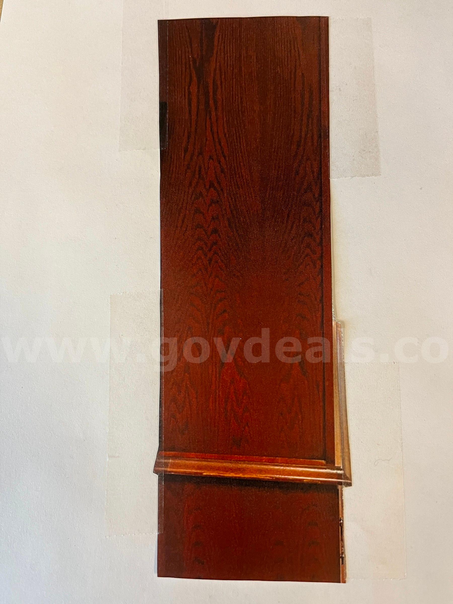 MAHOGANY BOOKCASE WITH SHELVES   Government Surplus Auction - Photo #6