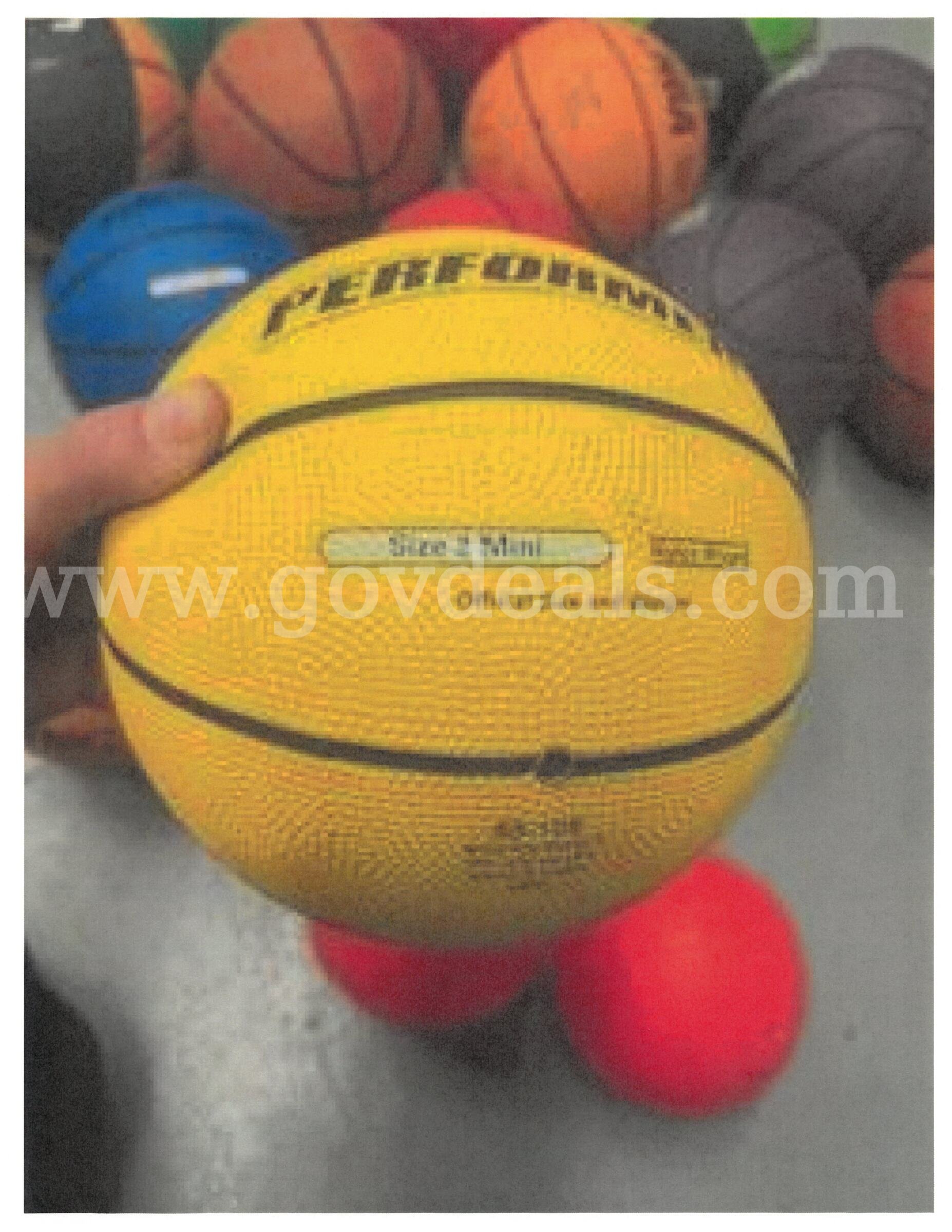 Basketballs – Bulk Lot (Various Sizes & Colors) + Mesh Bag Mixed brands (Baden, Spalding, Rainbow, etc.)  Government Surplus Auction - Photo #3