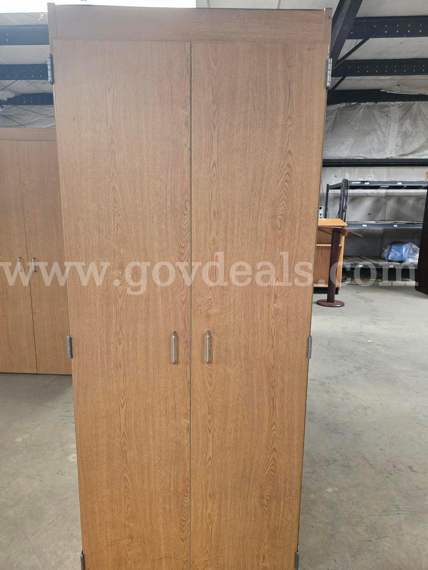 wardrobe  2 door wood laminate AR26037842-010 Lot 0620 1each  010 Government Surplus Auction - Primary Photo